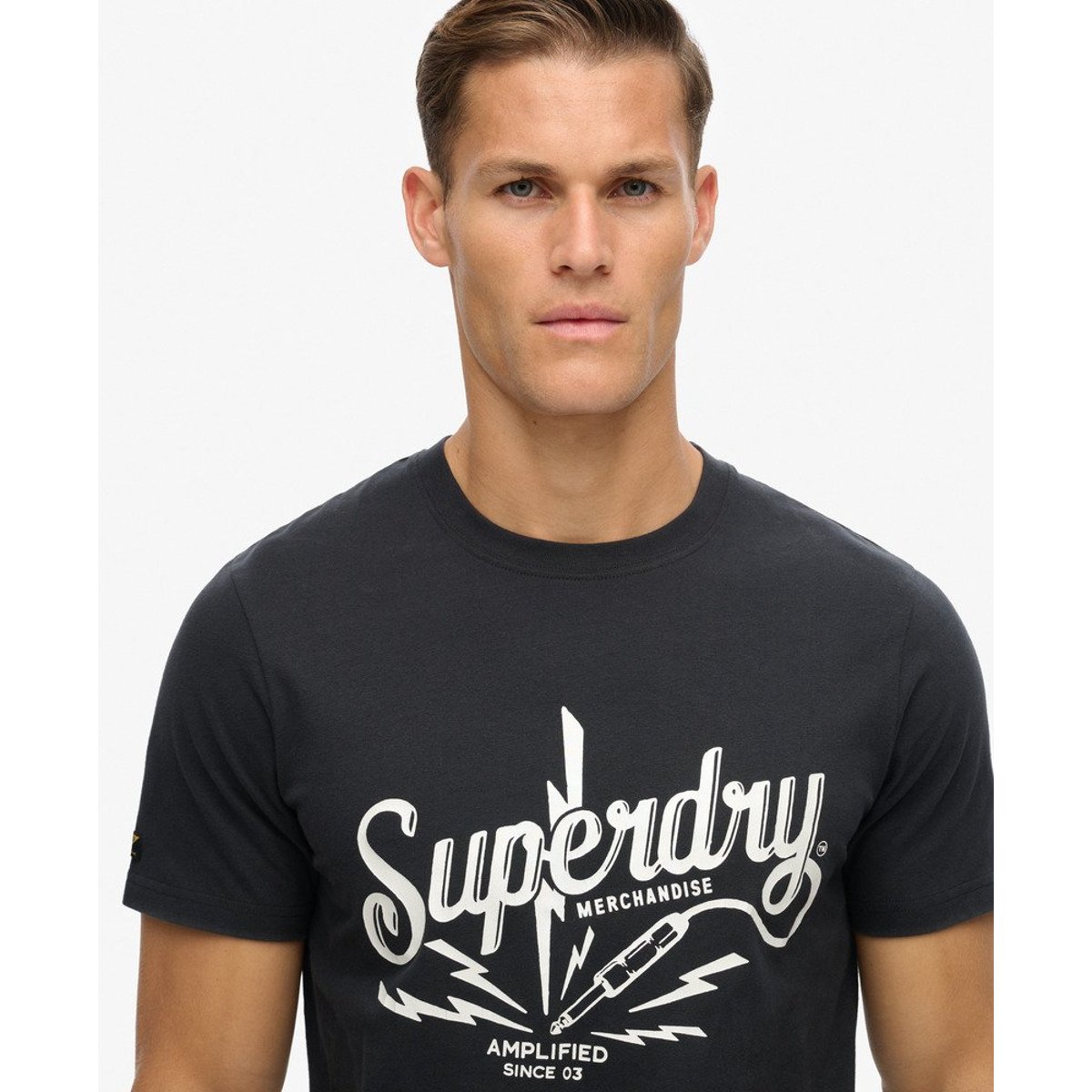 T-shirt Vintage Merch Store noir clair noir, SUPERDRY