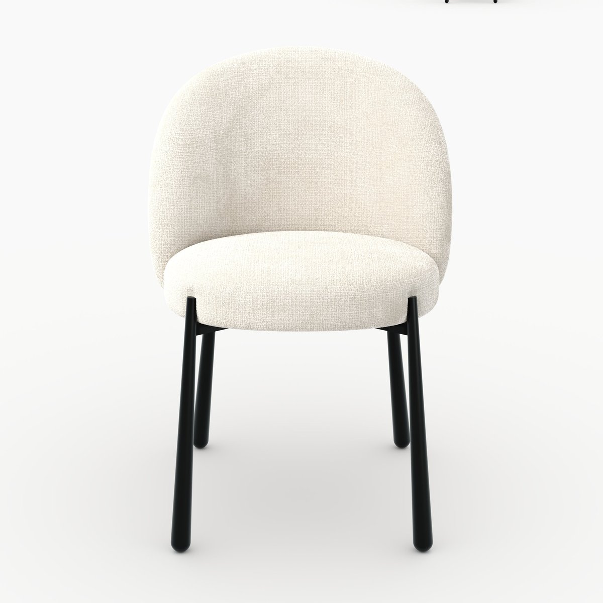 chaises Pulpy en velours chenillé - PULPY ecru, MAISON PAVANE