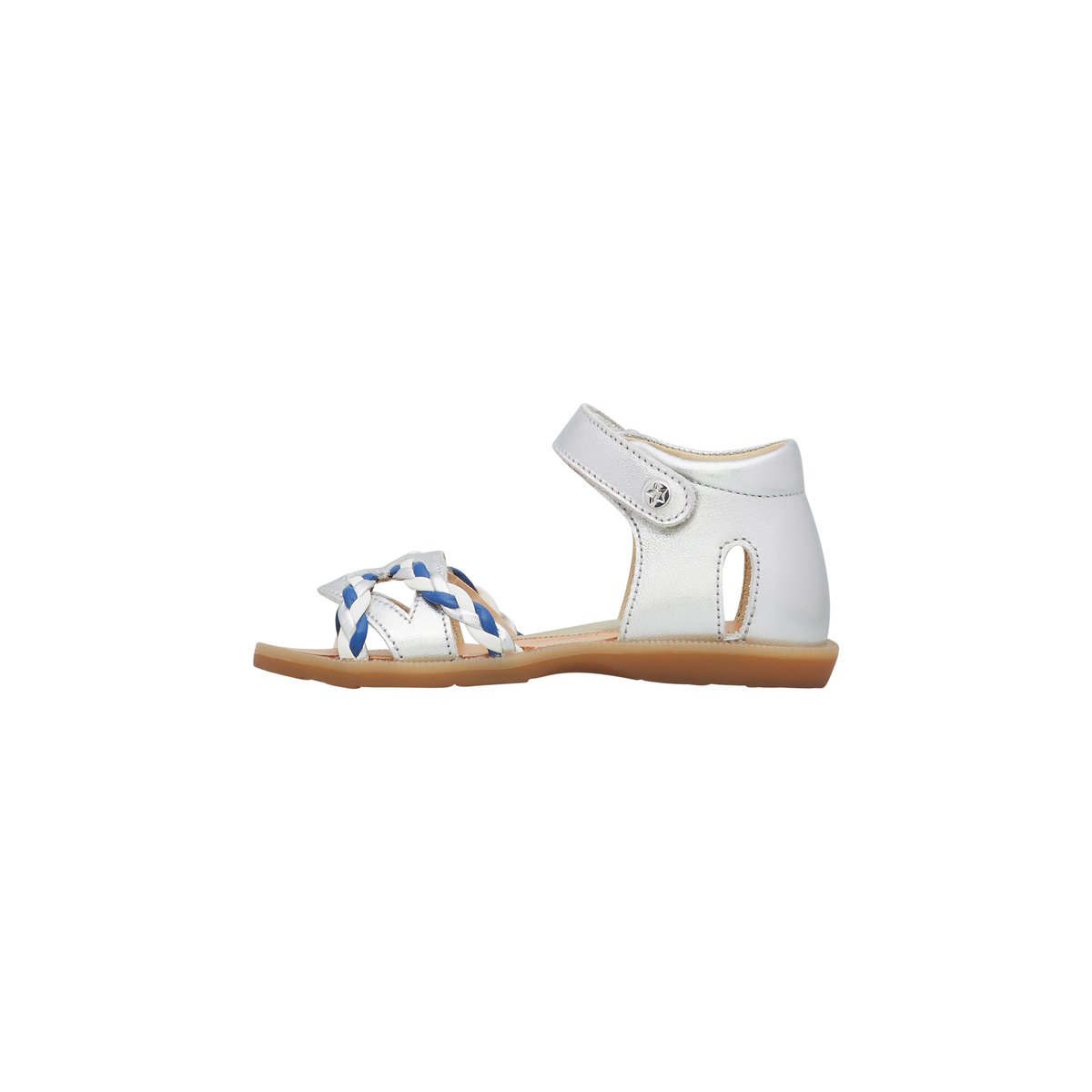 Sandales en cuir LUNET argent-, NATURINO