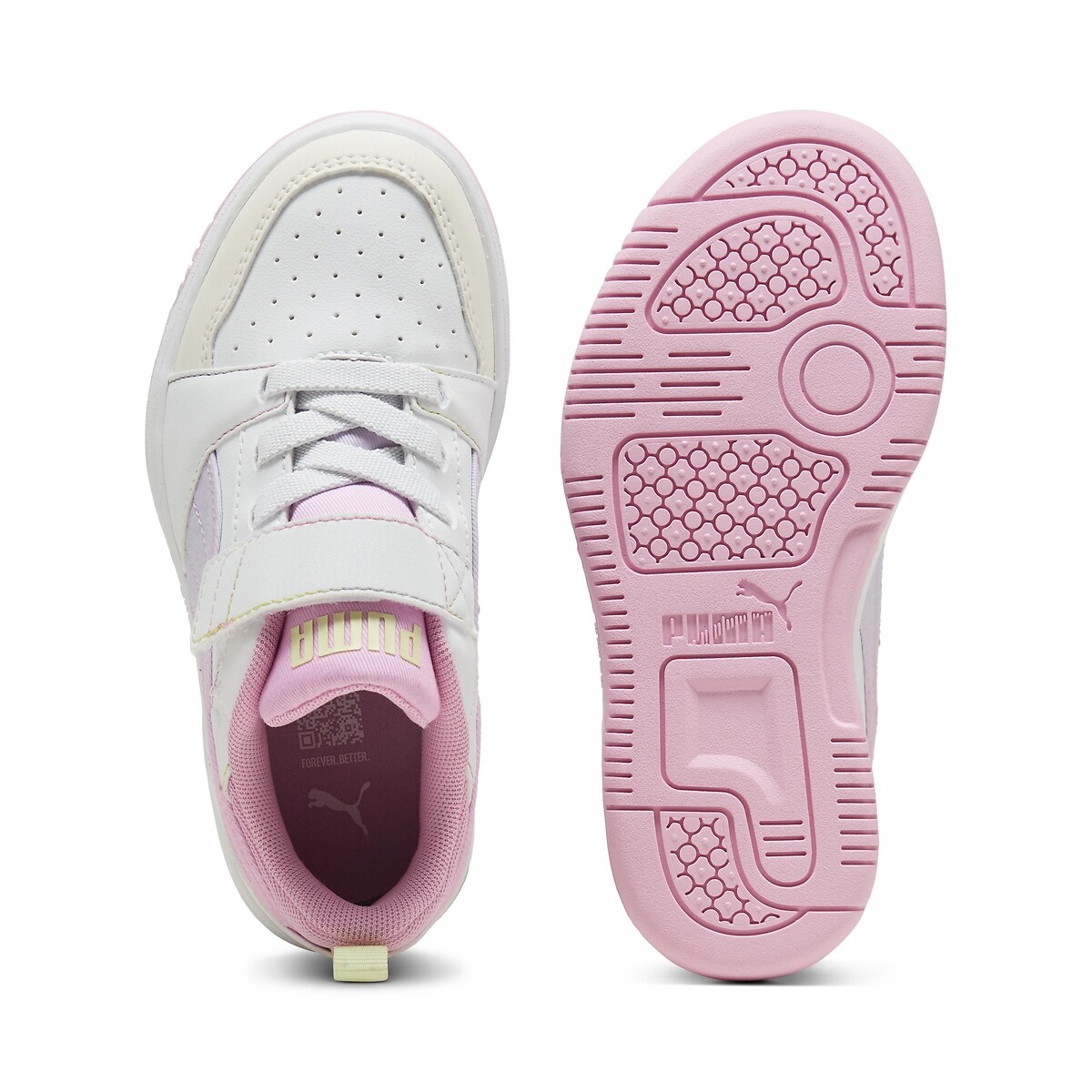 Baskets Rebound V6 Lo Come On blanc/rose, PUMA
