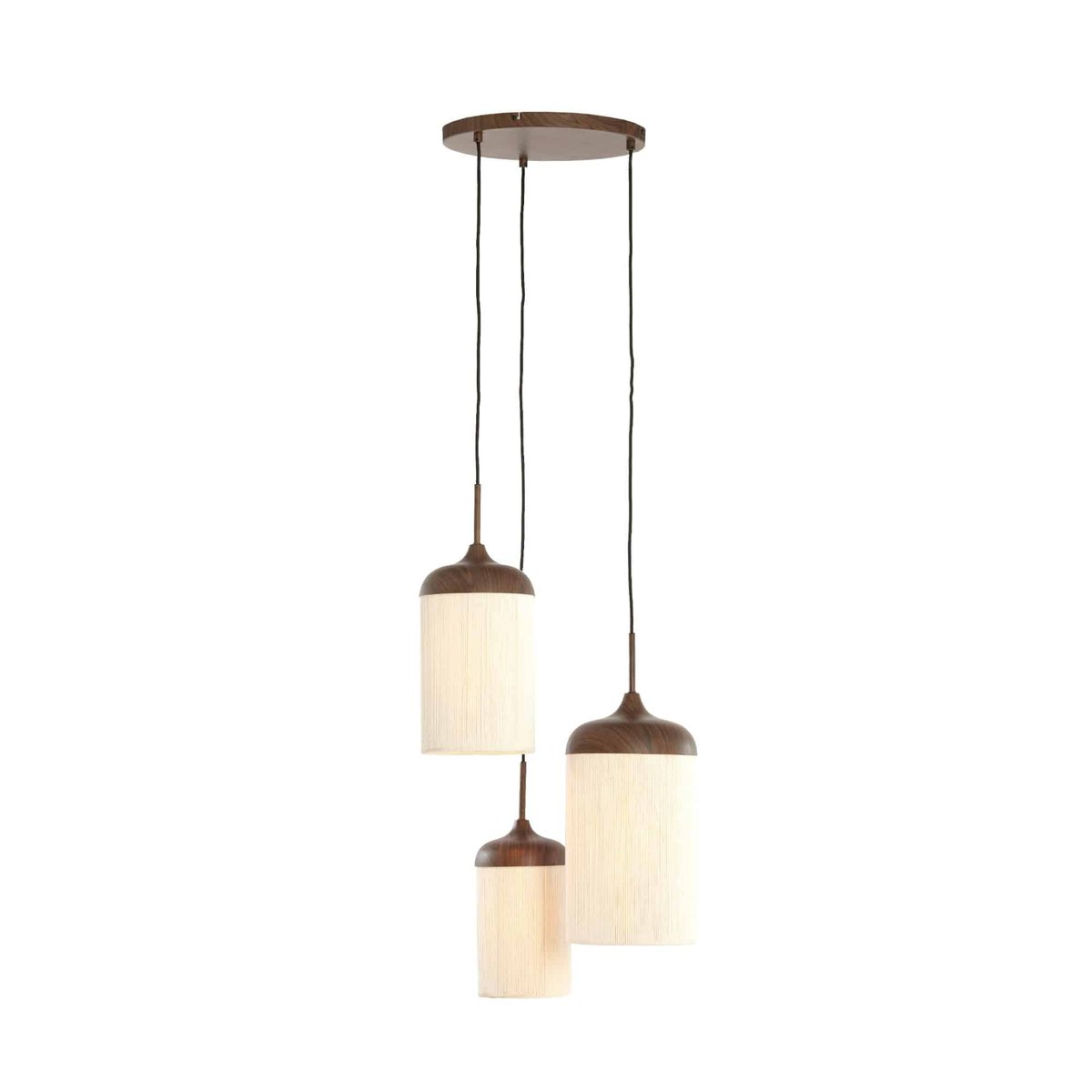 Lampe Suspendue Métal DANIALO marron foncé, LIGHT & LIVING