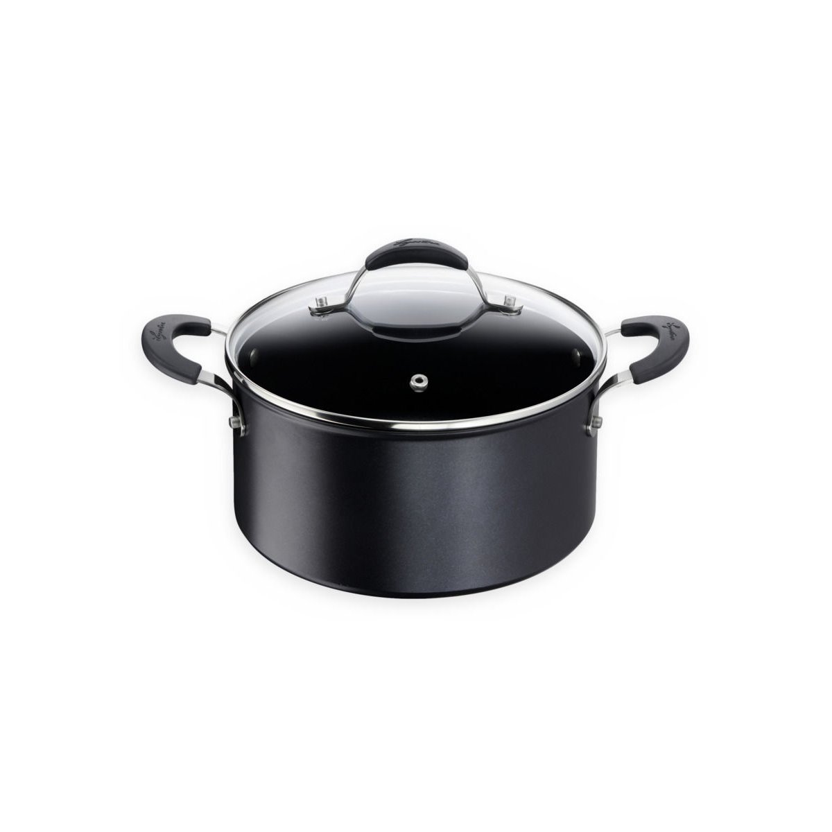Faitout ø20 cm tempra® antiadhésif noir, LAGOSTINA