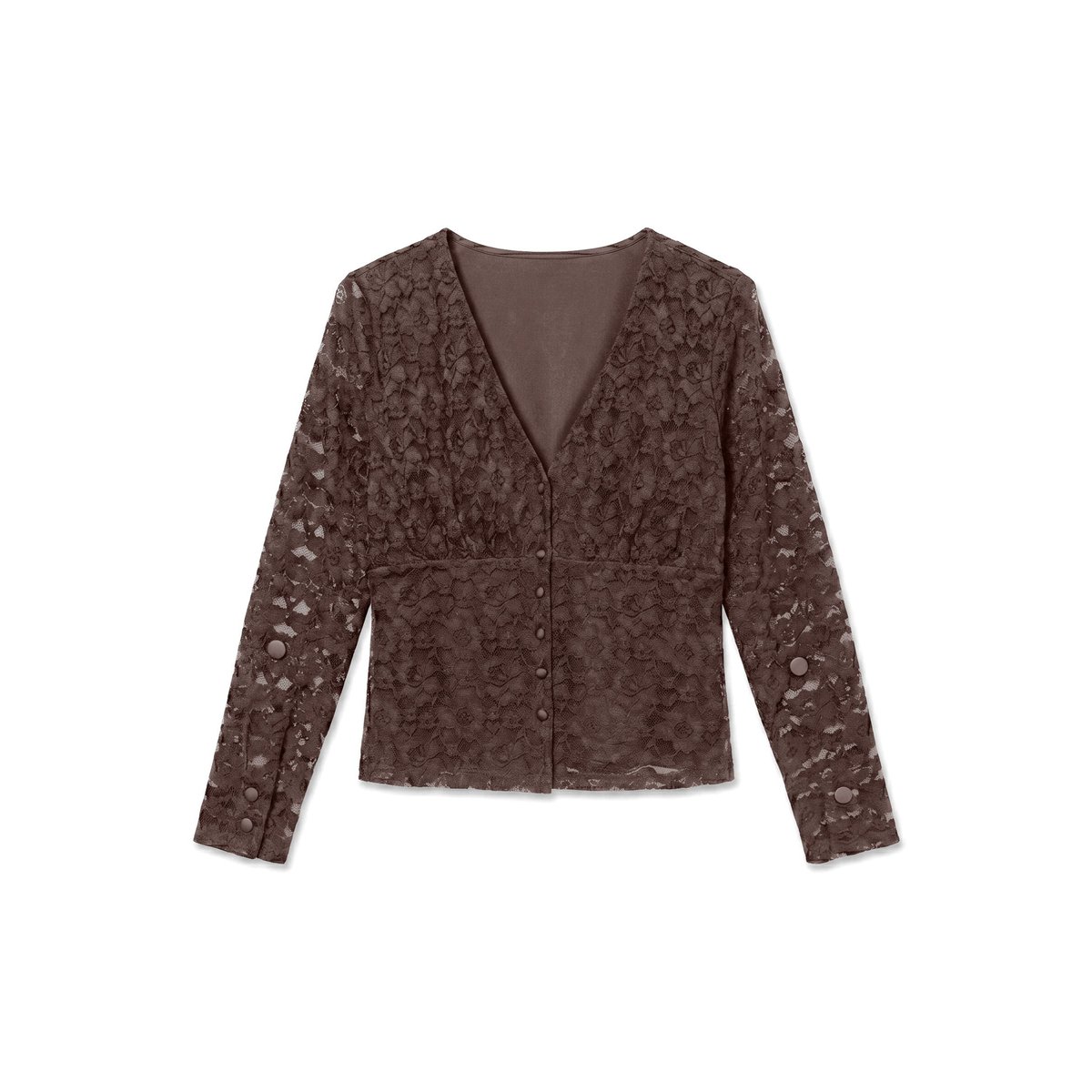 Top chocolate brown, VERO MODA