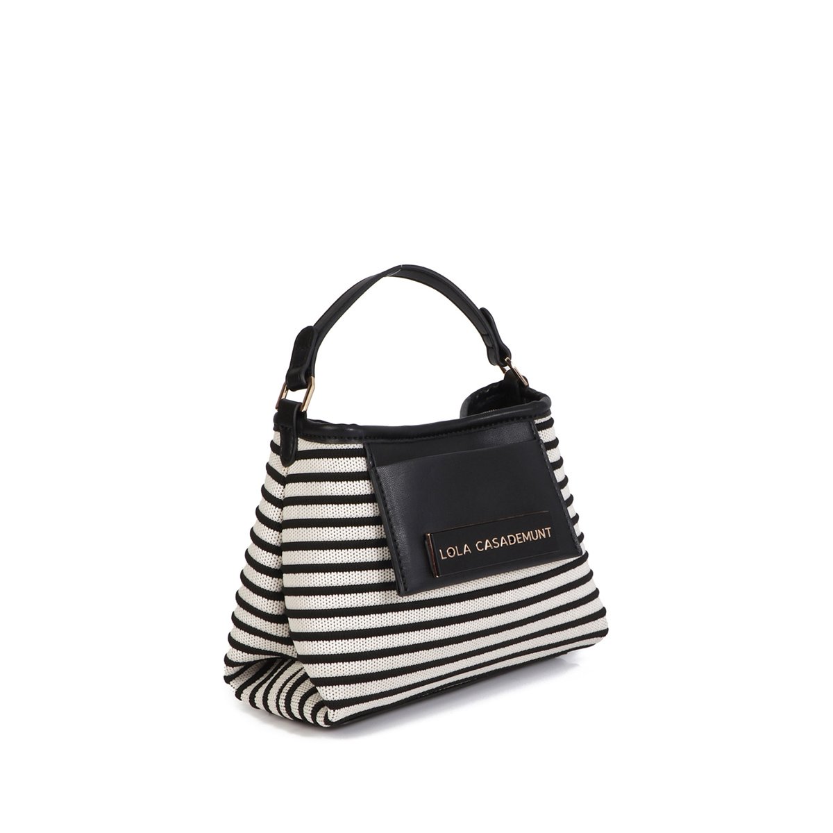 Sac à main avec bandoulière réglable et amovible noir, LOLA CASADEMUNT