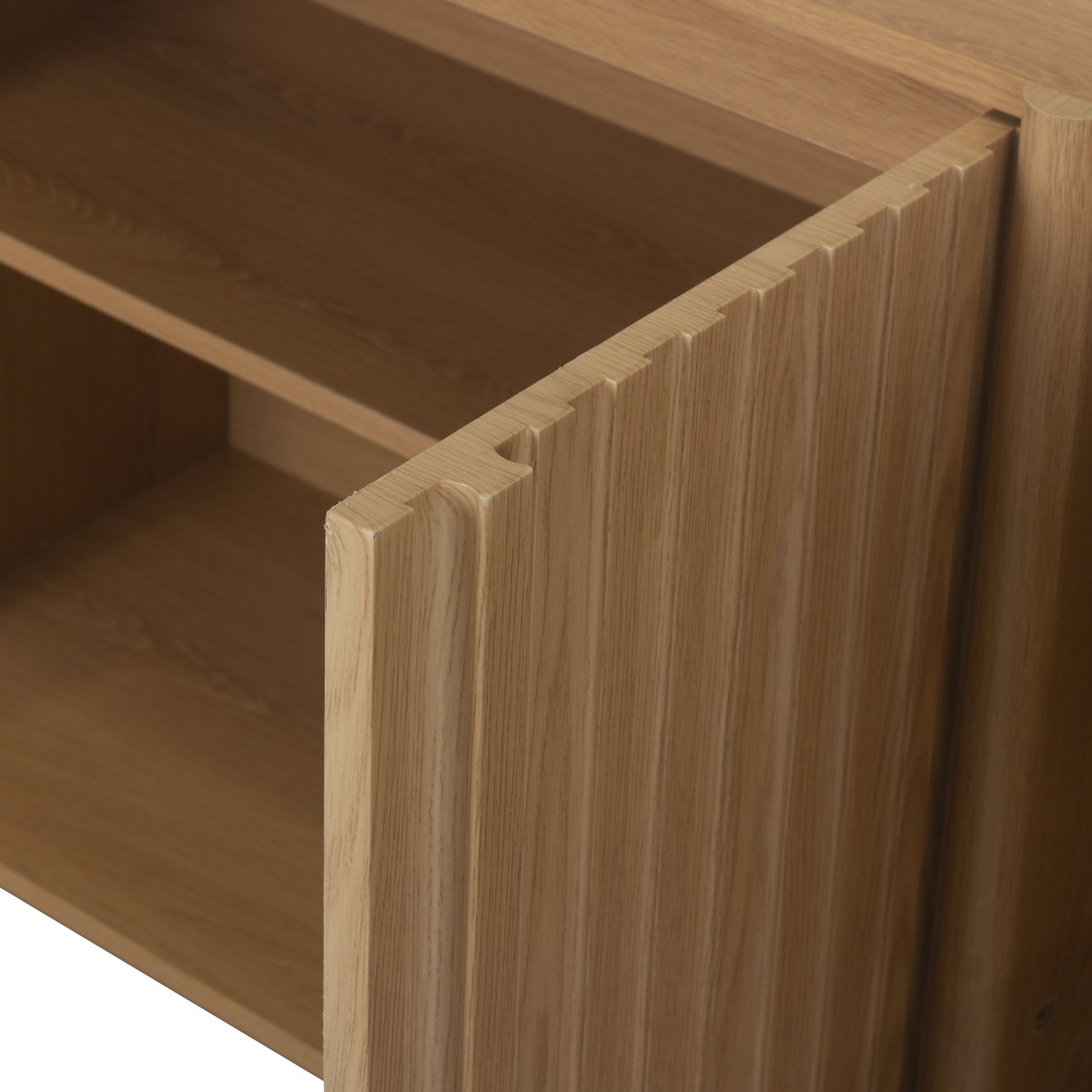 Buffet 4 portes AUGUSTE bois clair, CALICOSY