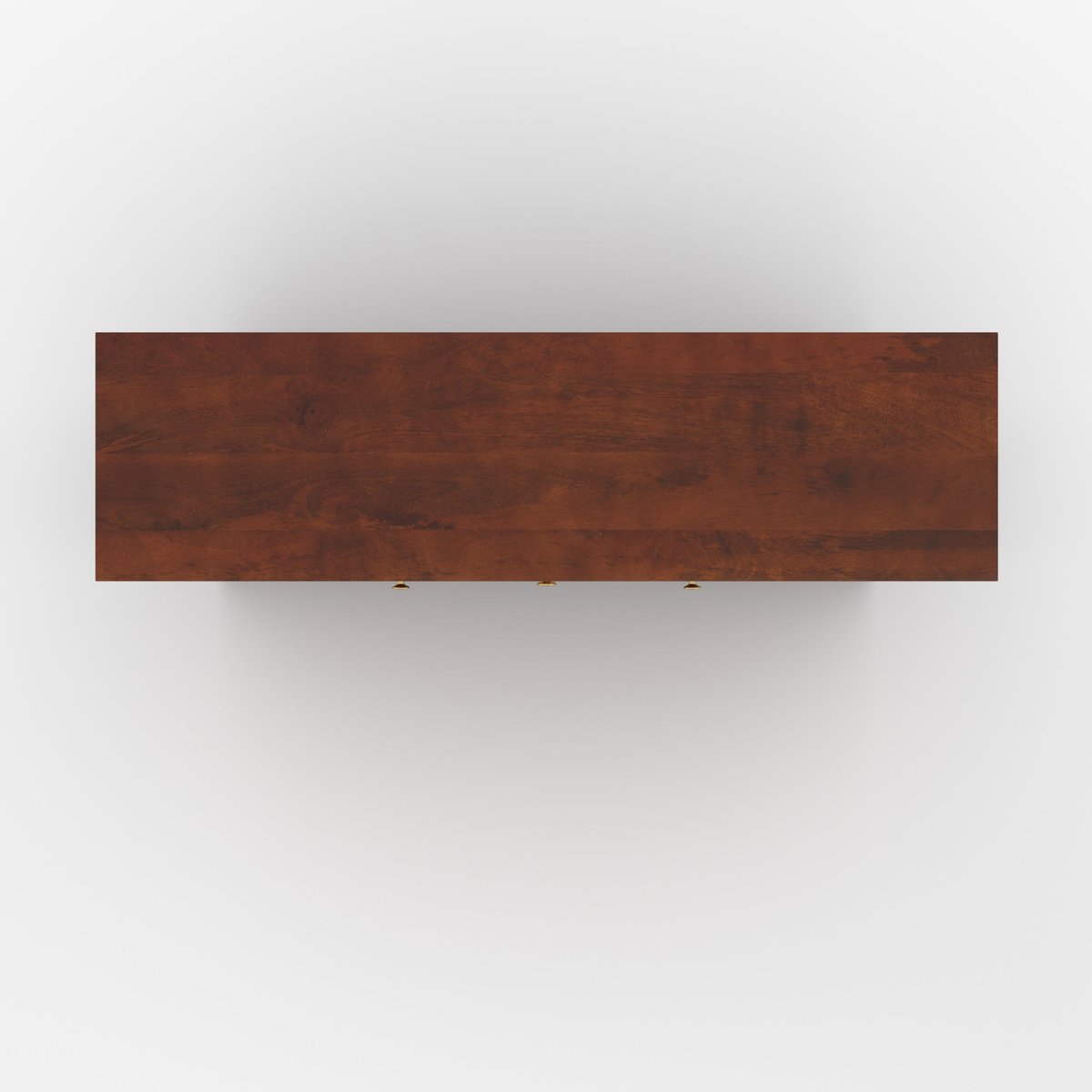 Buffet en bois de manguier et cannage - LANKA marron foncé, MAISON PAVANE