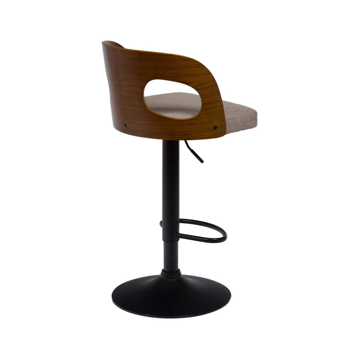 Tabouret de bar Émilie beige 65-75 cm crème / ivoire, AMADEUS