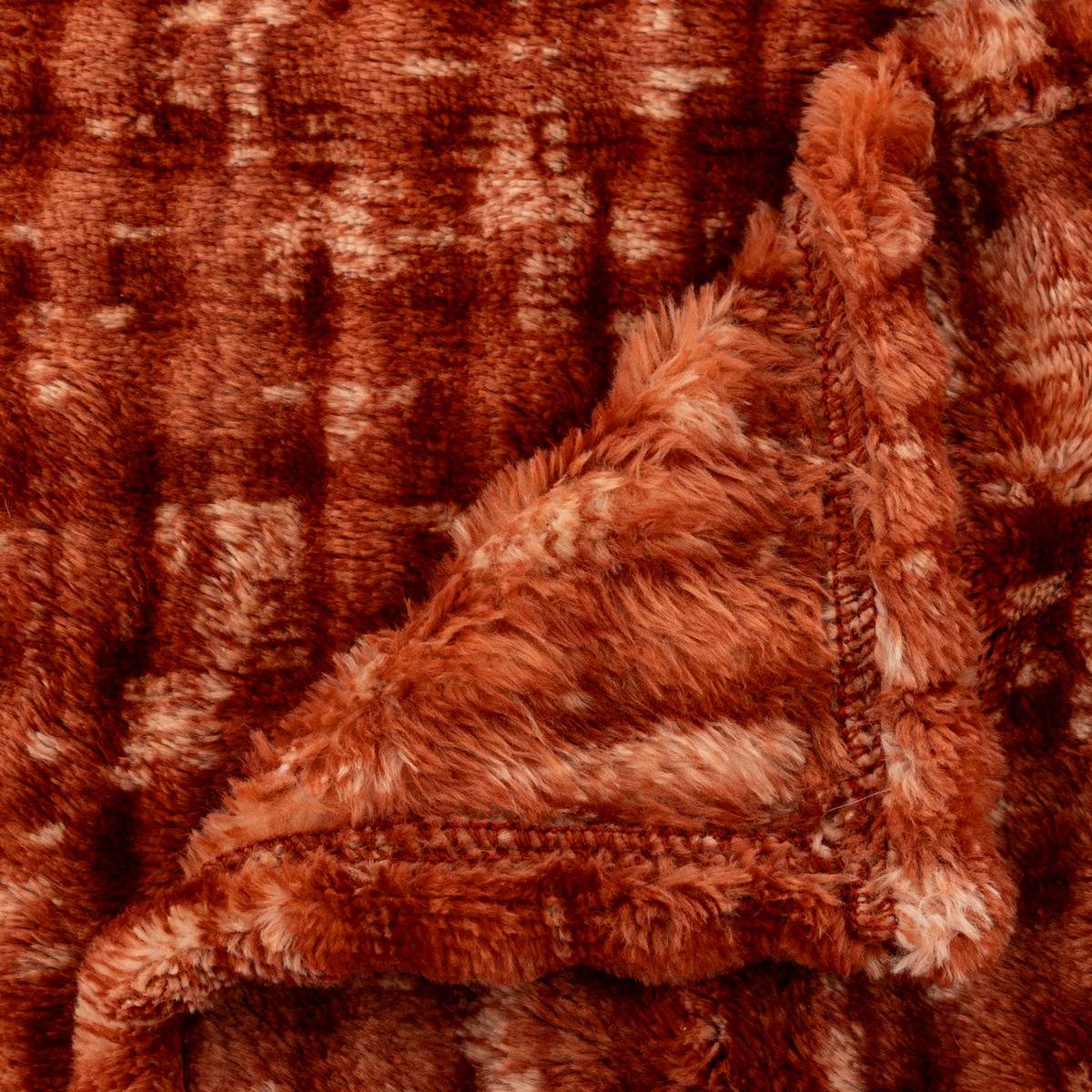 Plaid en flanelle 3D VIGGO gris, ATMOSPHERA