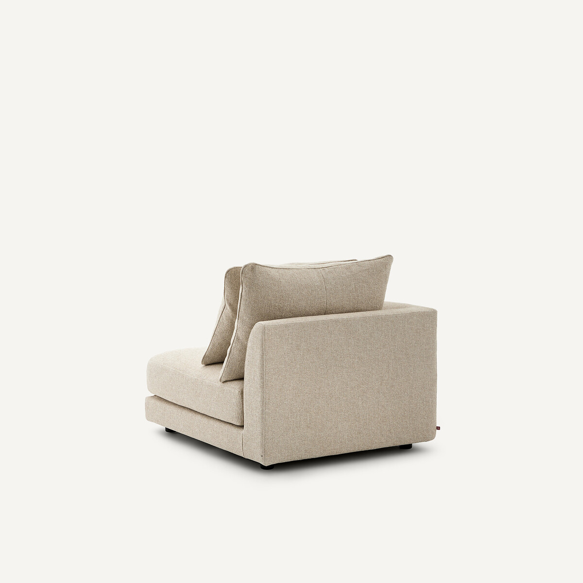 Linkes Sofa-Halbmodul, modular, aus Baumwollmischgewebe, TIBERIO ecru, AM.PM