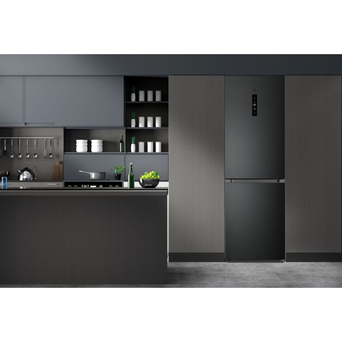 Réfrigérateur combiné ERCVE185-60hin1 couleur unique, ESSENTIEL B