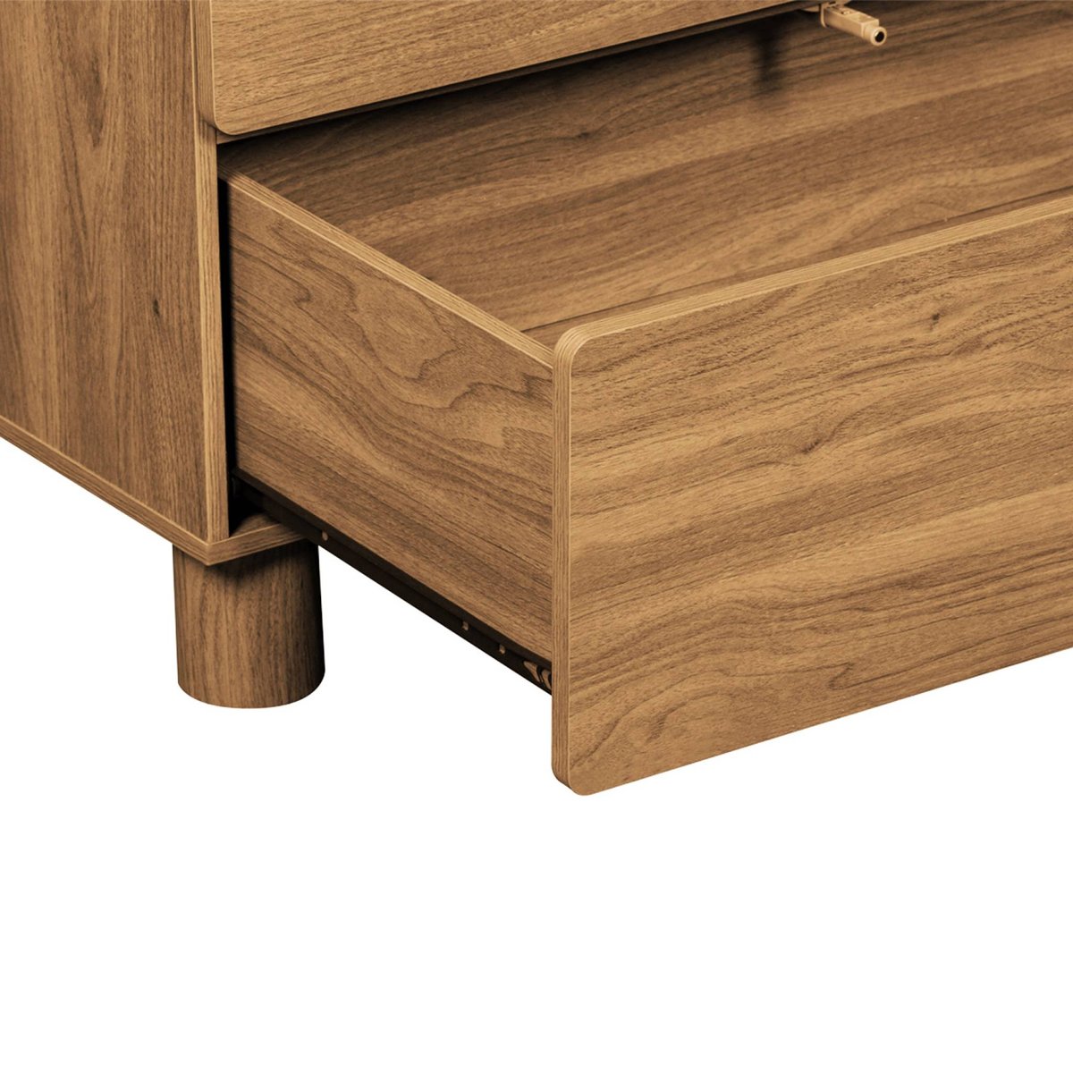 Armoire dressing décor bois 2 portes 2 tiroirs et 1 penderie AYANA bois de noisetier, SWEEEK