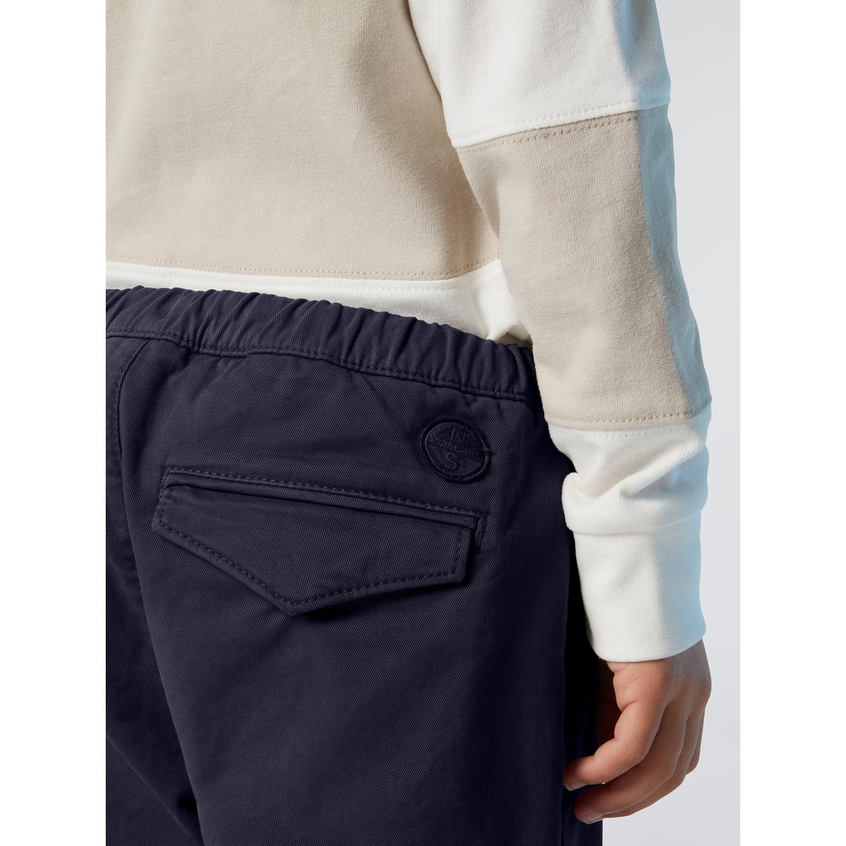 Chino à taille élastiquée bleu marine, NORTH SAILS