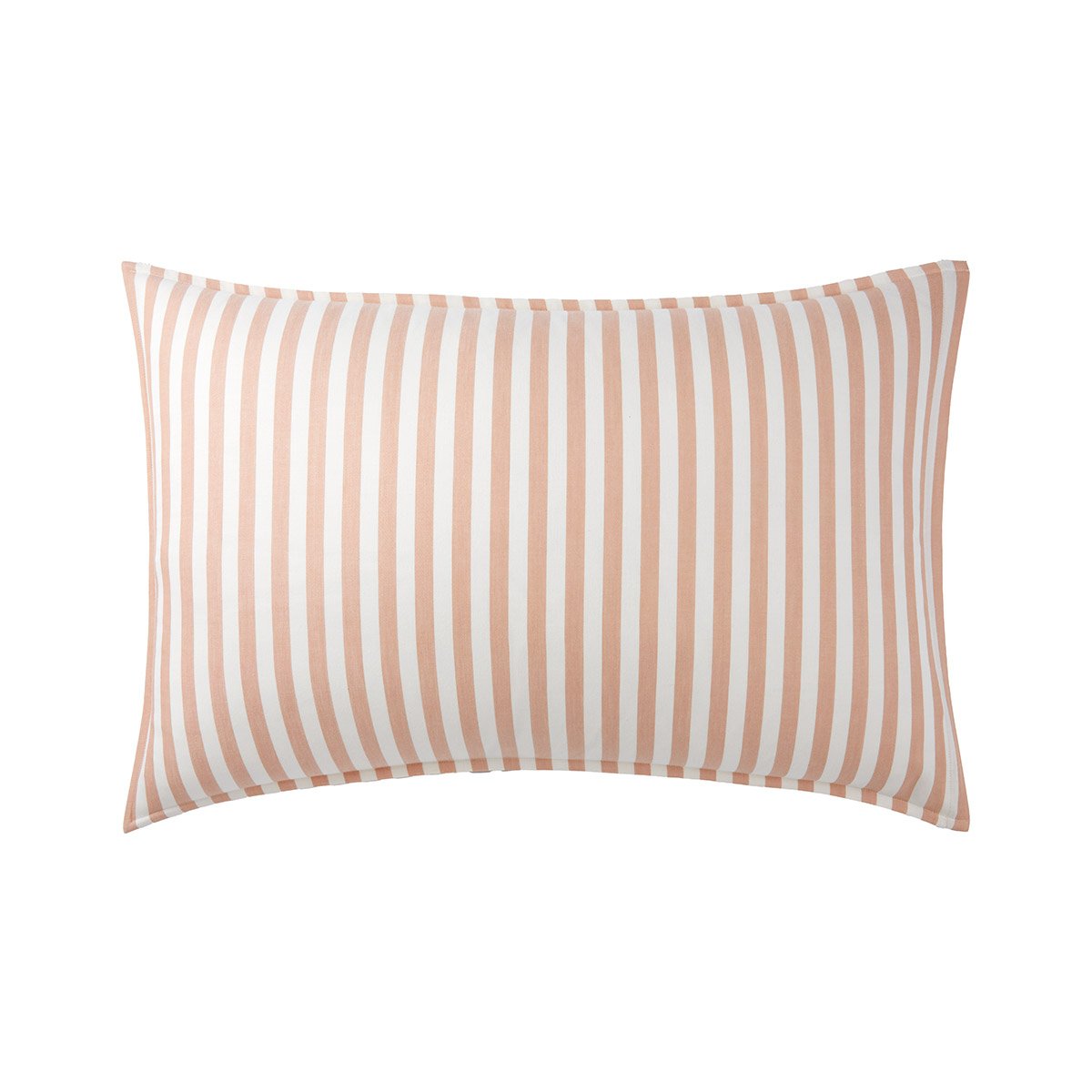 Taie d'oreiller en satin de coton marron, FIFTY-FIFTY nougat, DESFORGES