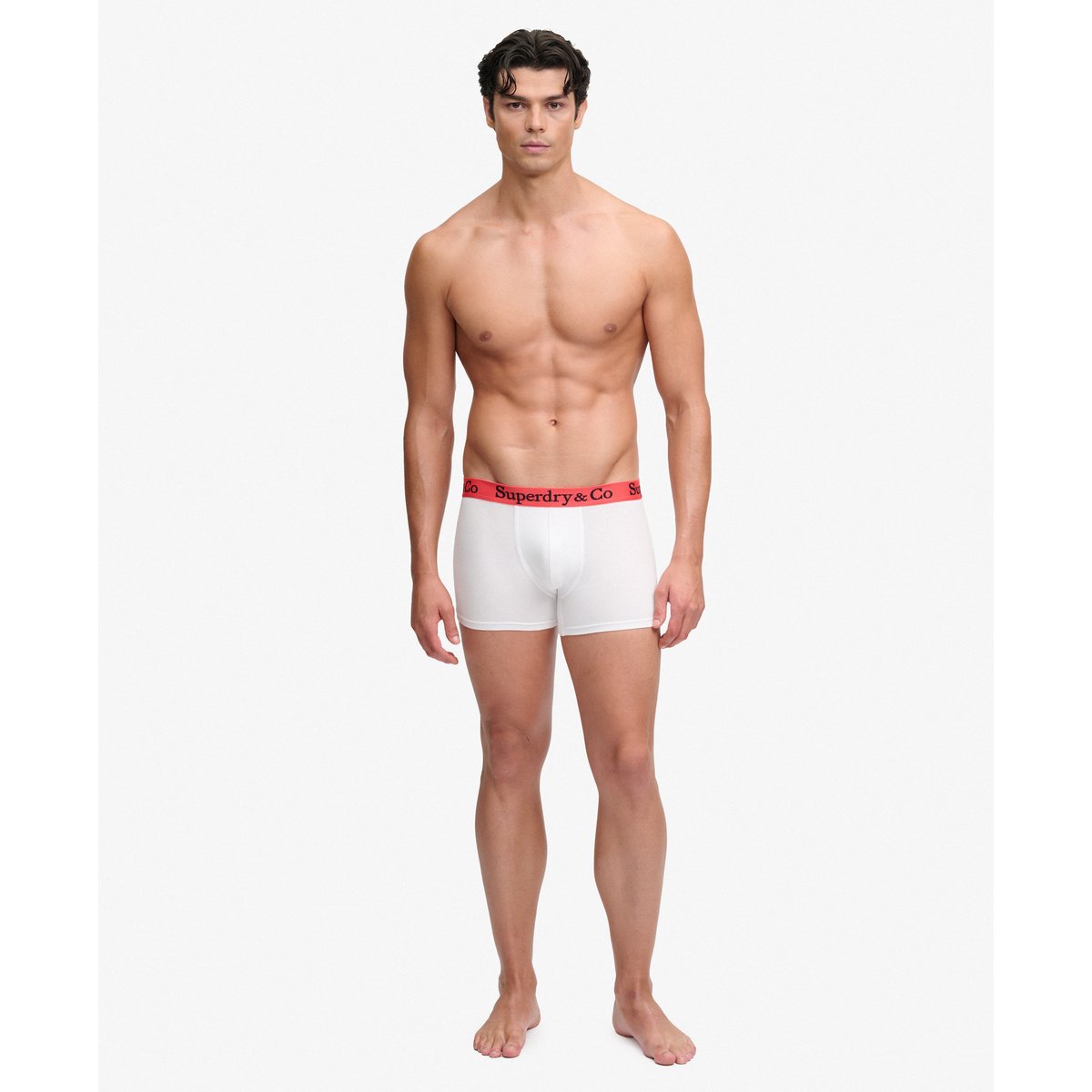 Lot de 3 Boxers & Co Coupe Classique noir/gris anthracite/optique, SUPERDRY