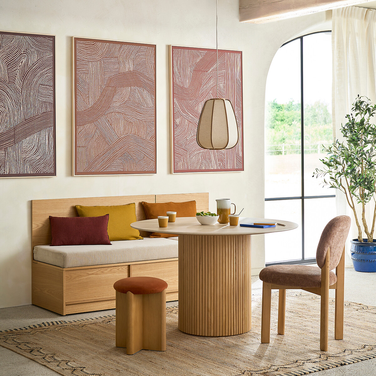 Tableau imprimé en 3D, largeur 85 x hauteur 120 cm, DUNA brique, LA REDOUTE INTERIEURS