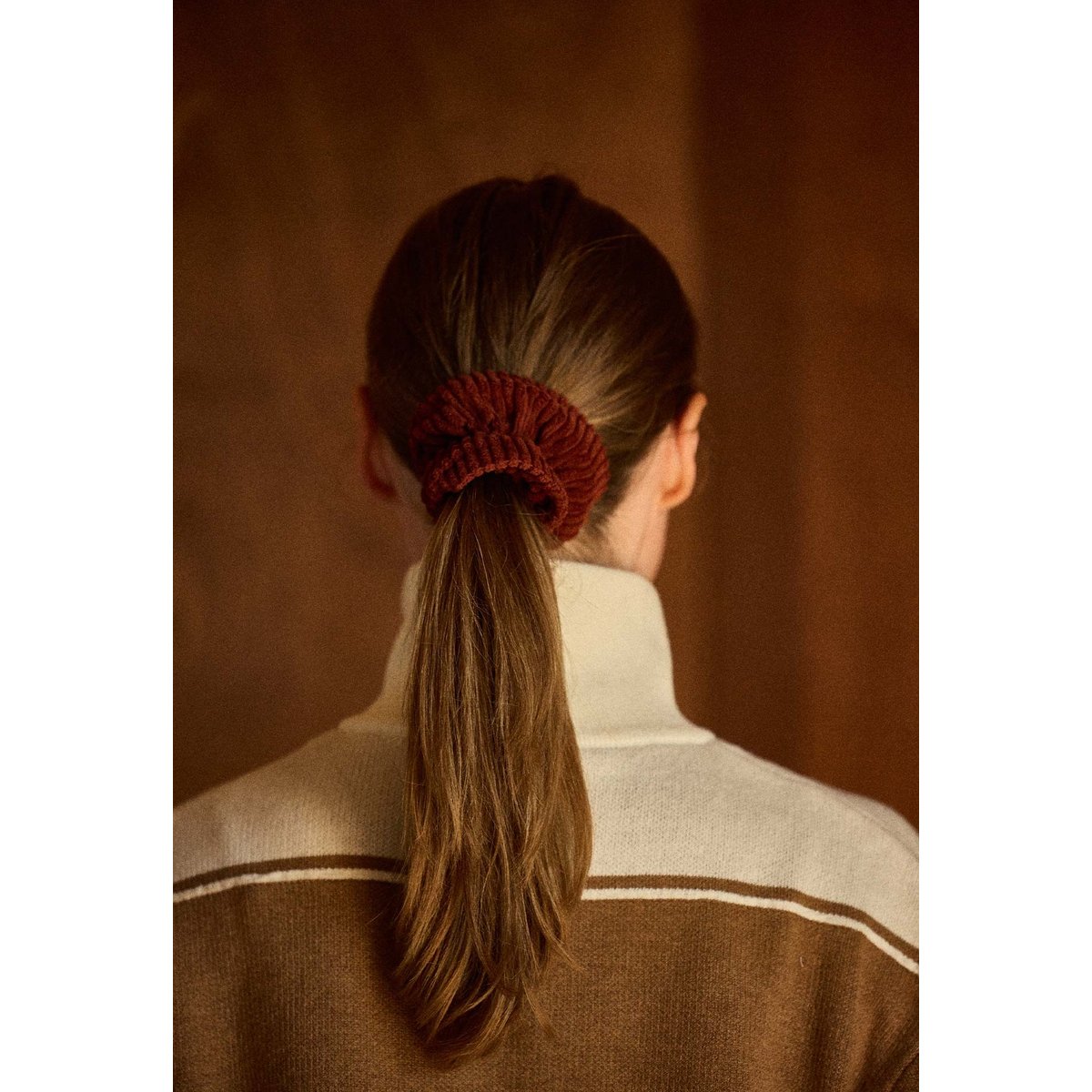 Chouchou en velours, VELOURS jaspe, GABRIELLE PARIS