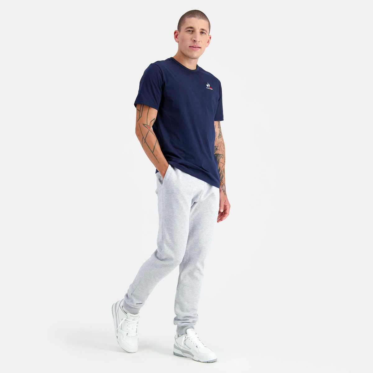 T-shirt manches courtes essentiel 2310545 bleu marine, LE COQ SPORTIF