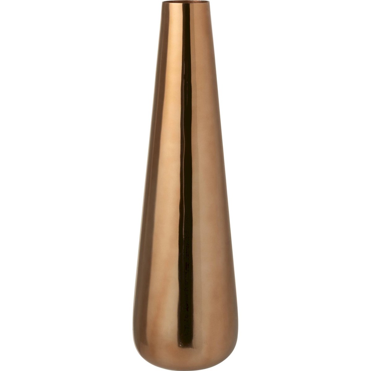 Vase large en aluminium rose doré, RECOLLECTION