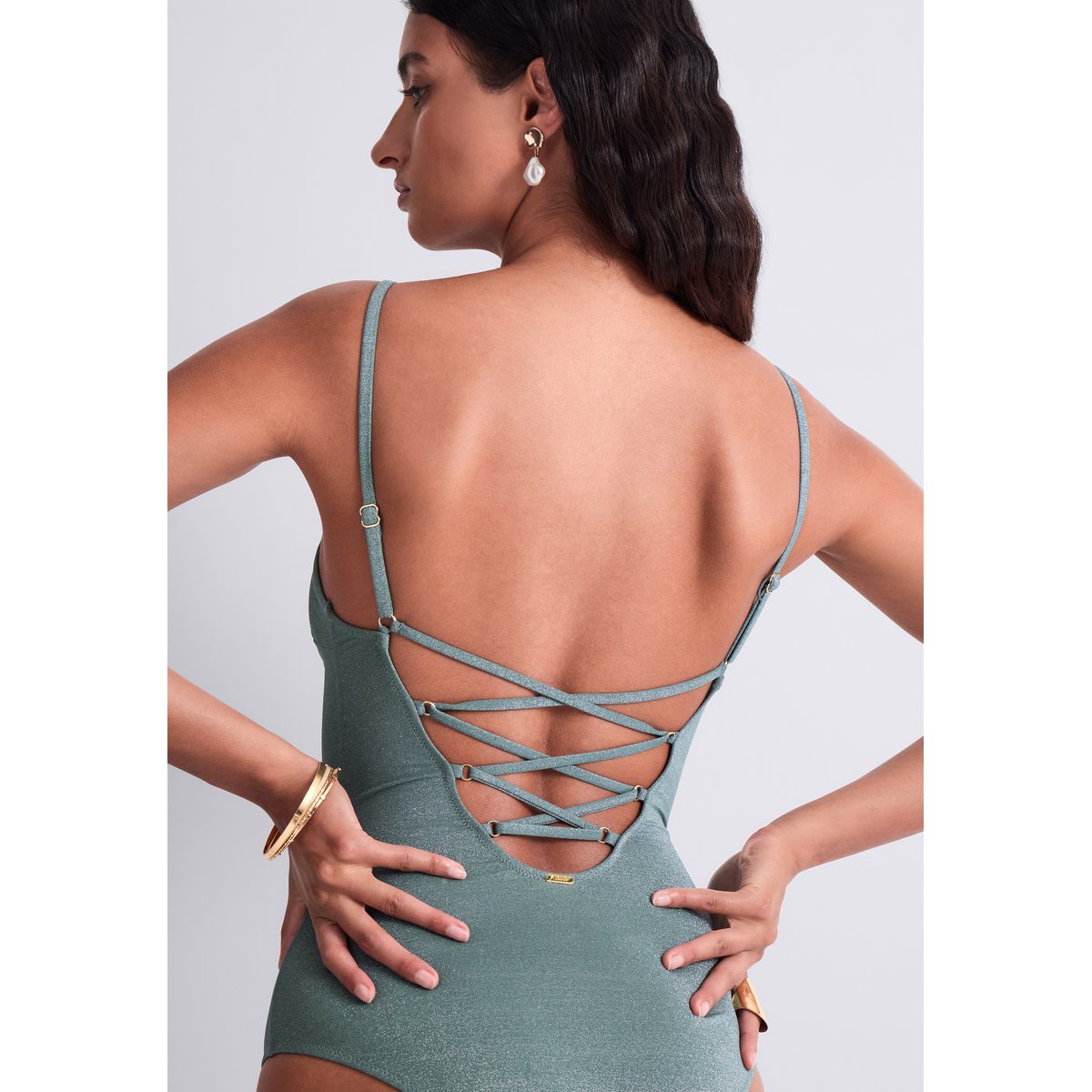 Maillot de bain une piece Summer Glow bleu, AUBADE