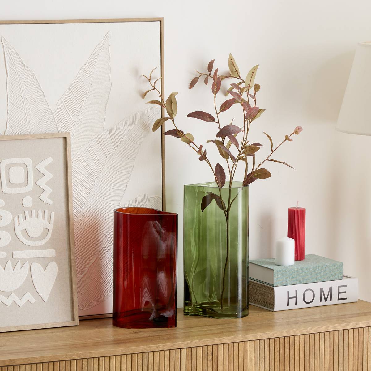 Vase en verre FIVA ambre, ATMOSPHERA