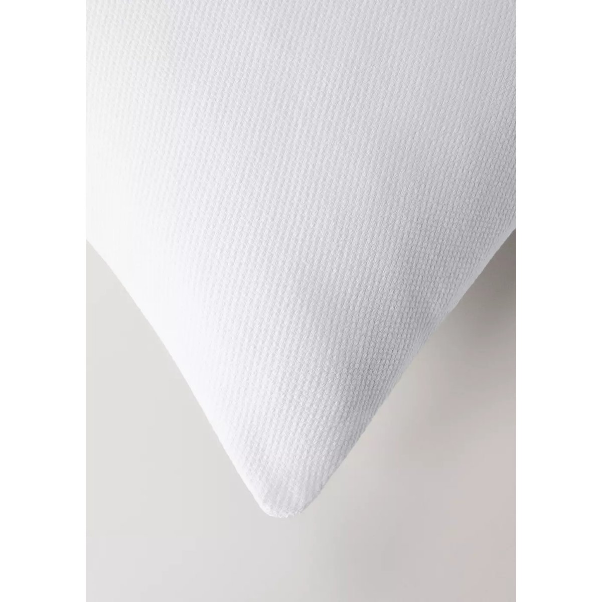 Housse de coussin pour lit coton finition ourlet 50x50 cm blanc cassé, MANGO HOME