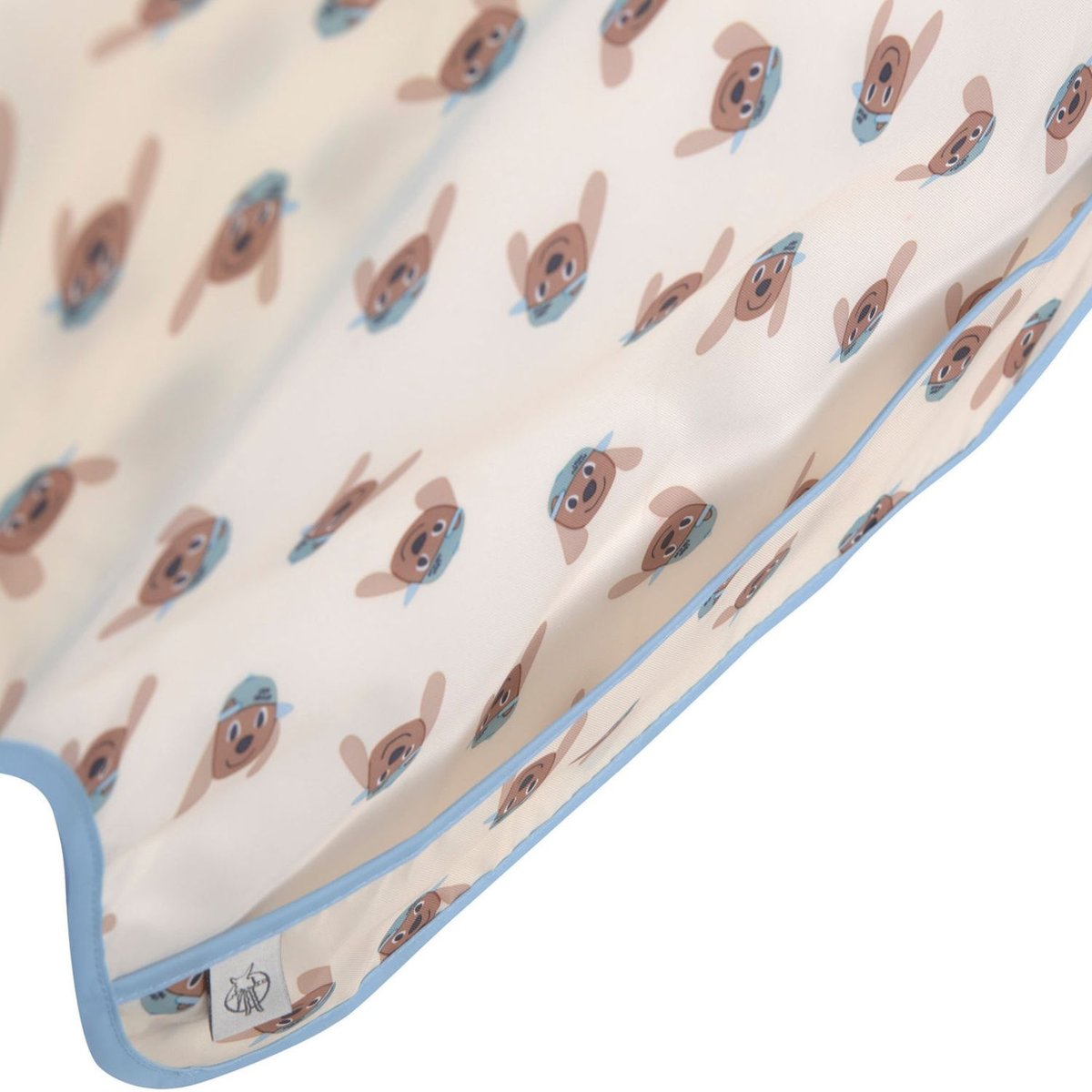 Lot de 2 bavoirs avec poche vert, bleu, marron, LASSIG