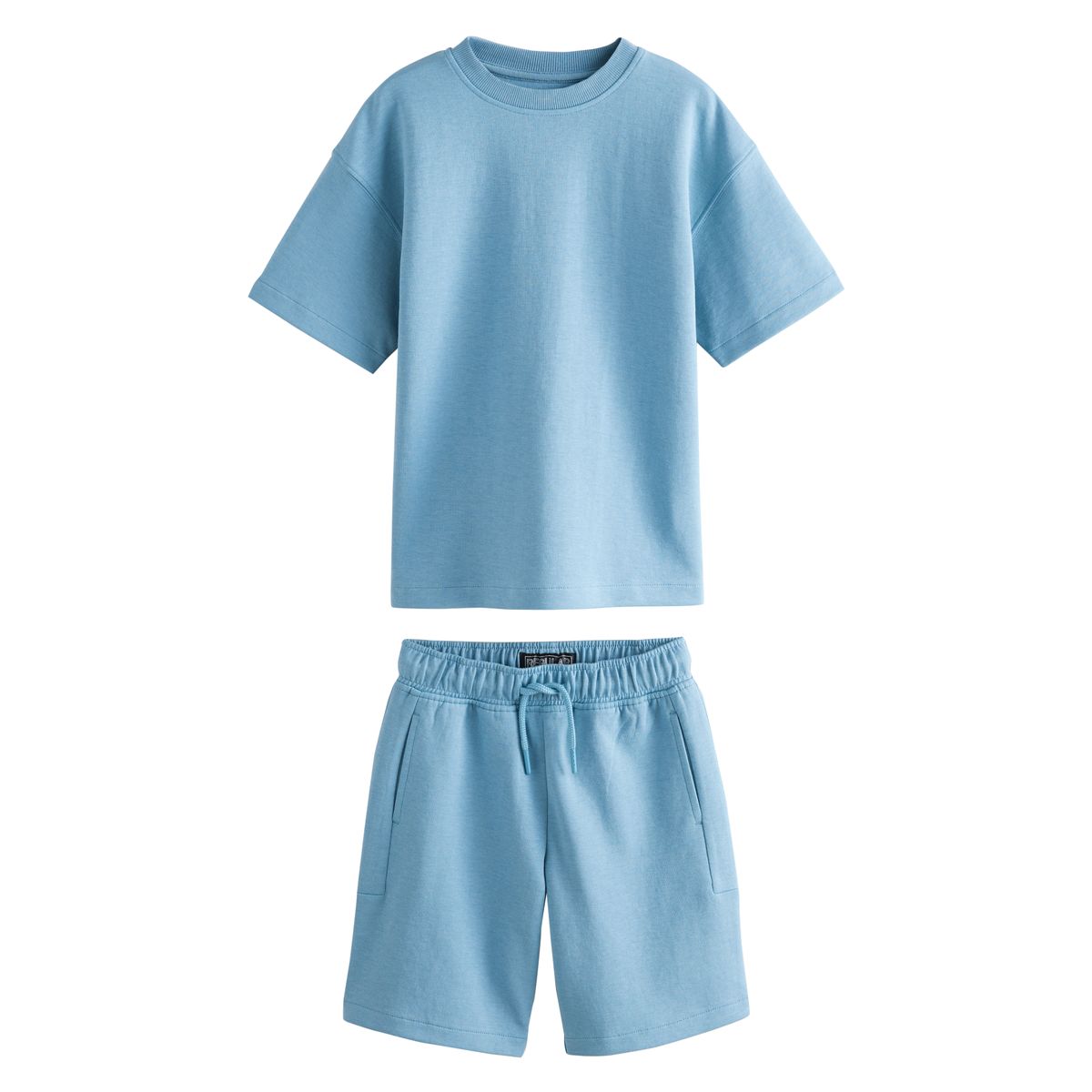 Short t-shirt épais coupe ensemble bleu, NEXT