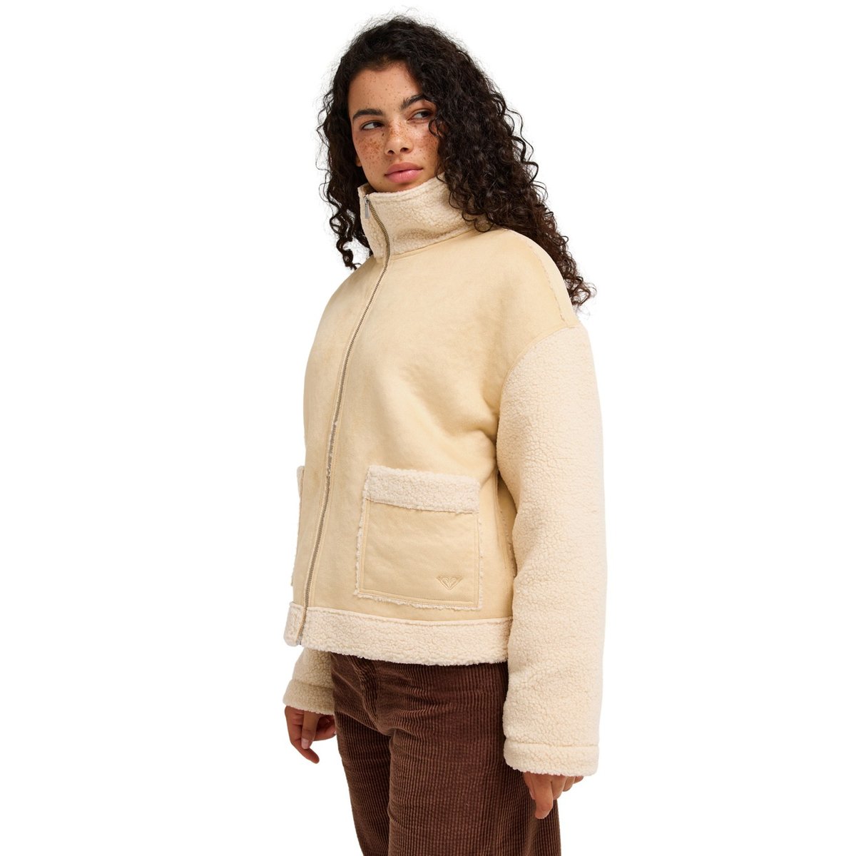Veste effet shearling LUNAR FLOW. beige pebble, ROXY