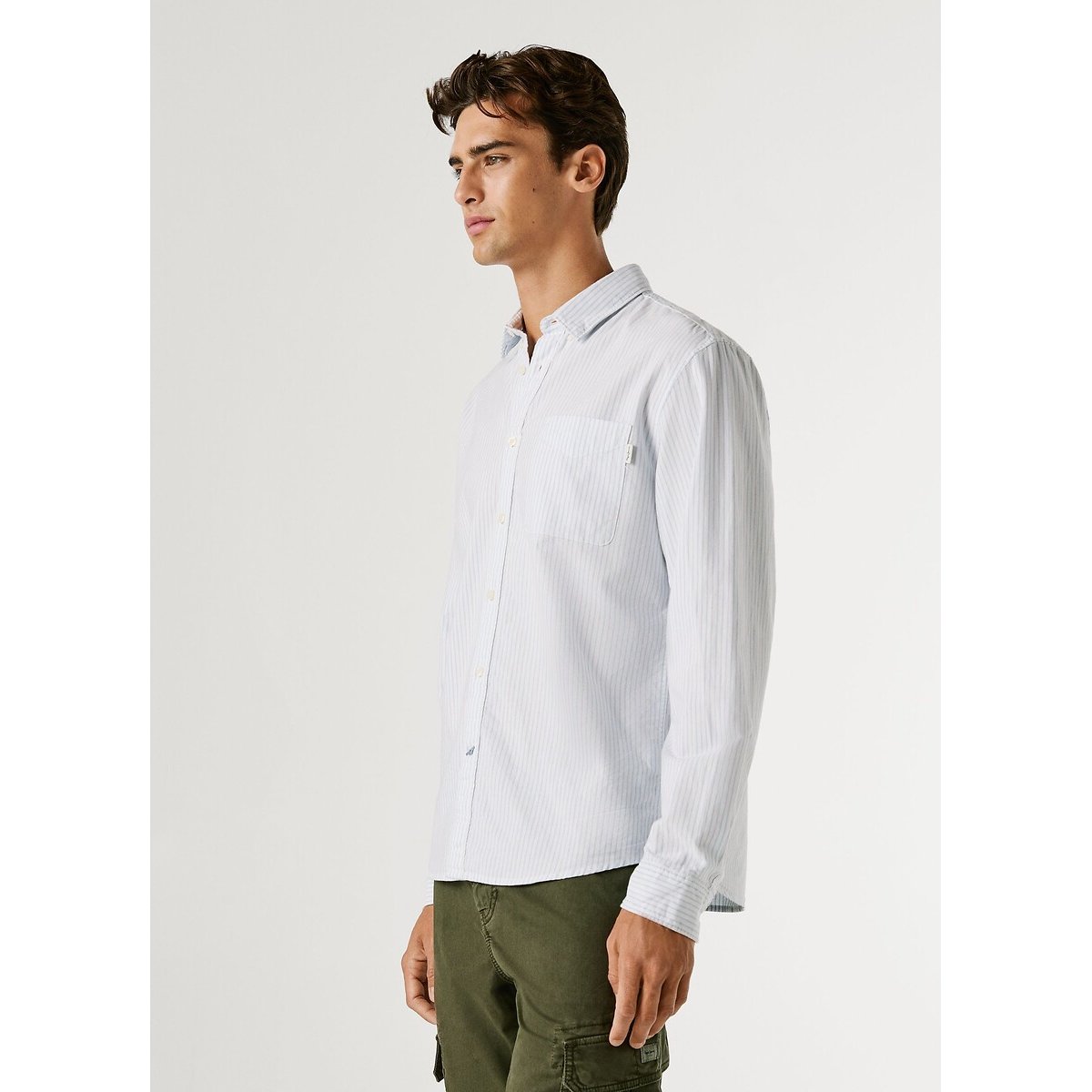 Chemise manches longues PRESCOT bleu ciel, PEPE JEANS