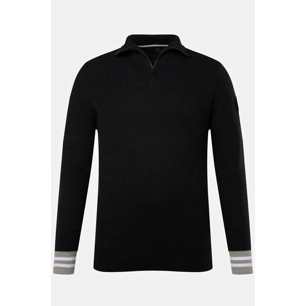 Pull en maille à col camionneur noir, JP1880