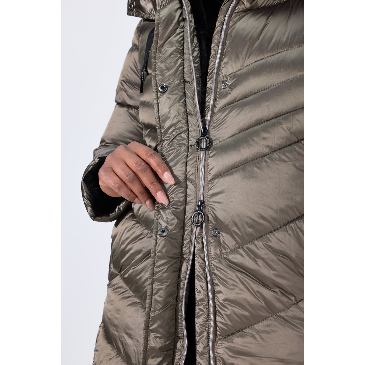 Manteau matelassé HYPAR, effet métallisé or, ULLA POPKEN