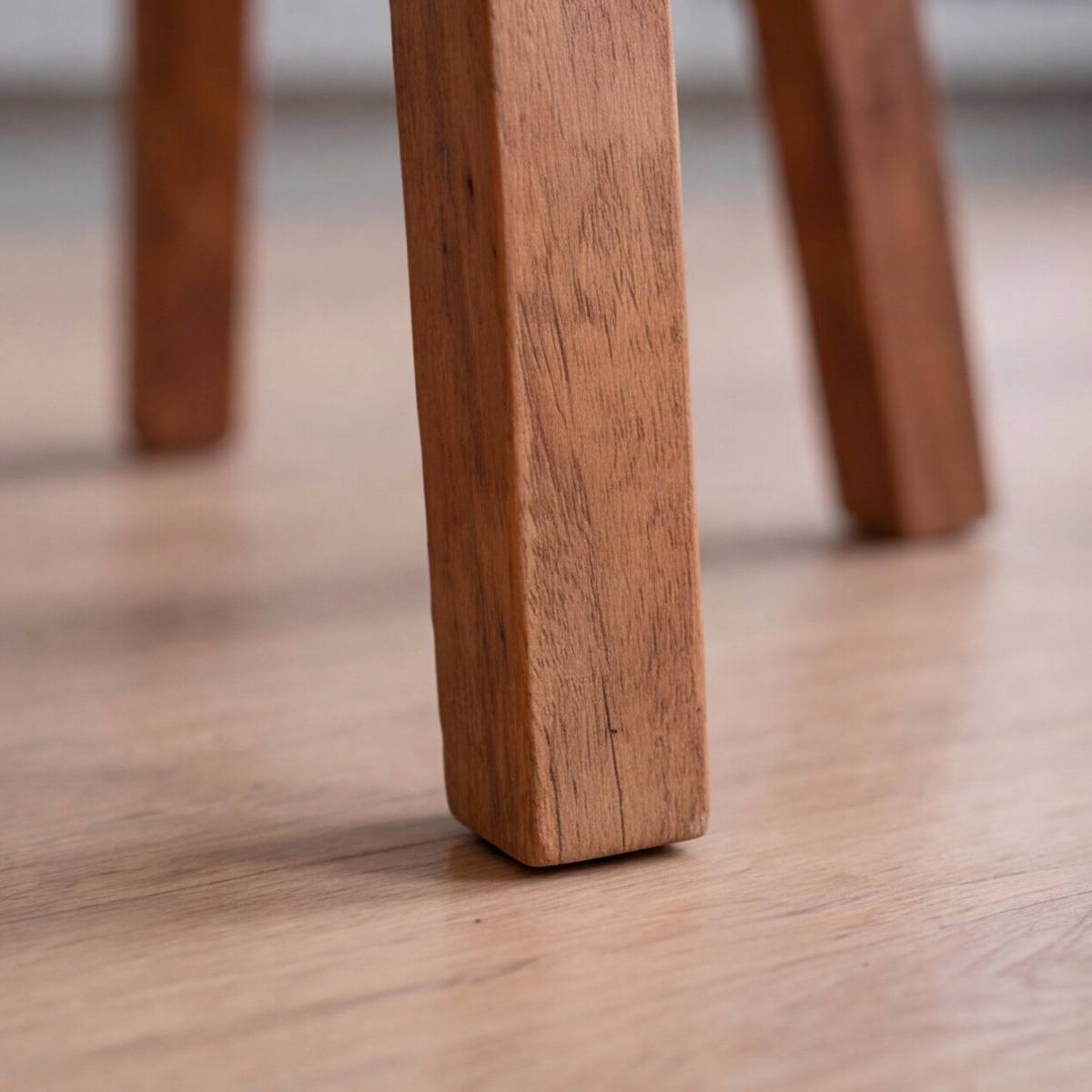 Tabouret de bar en bois recyclé INDRA bois foncé, MADE IN MEUBLES