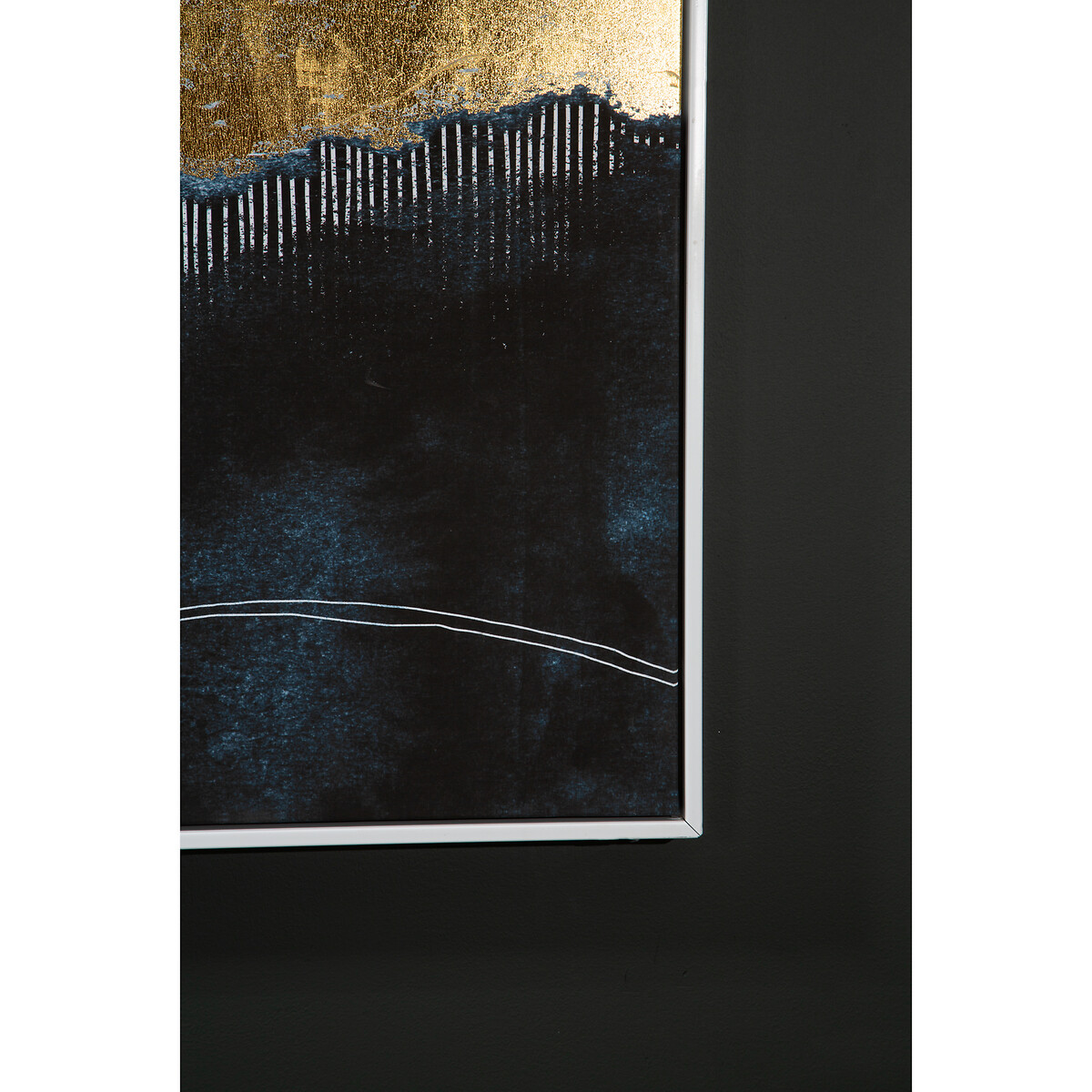 143 x 103cm Blue & Gold Canvas Wall Art gold-coloured, FIFTY FIVE SOUTH