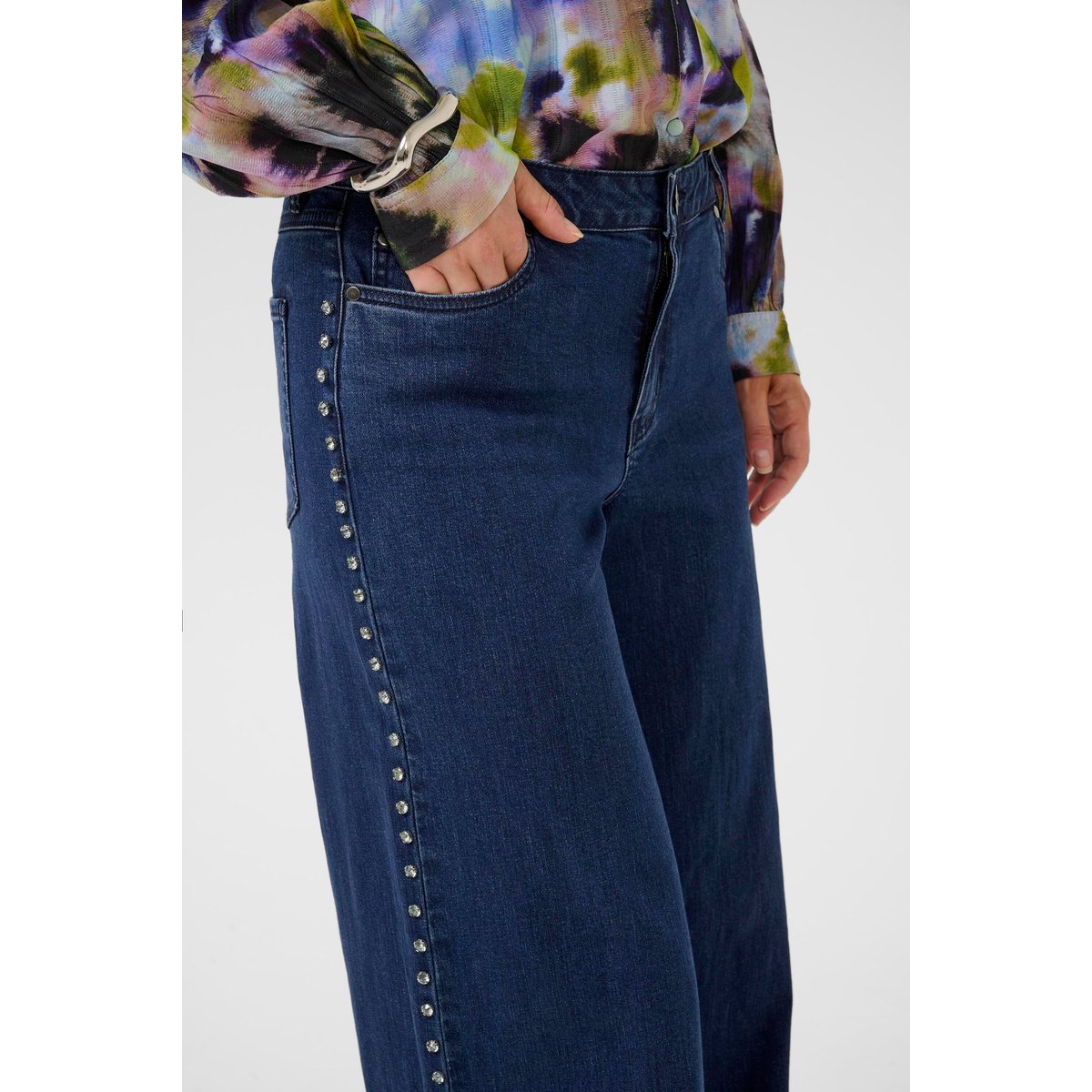 Jeans bleu dark blue wash, CULTURE