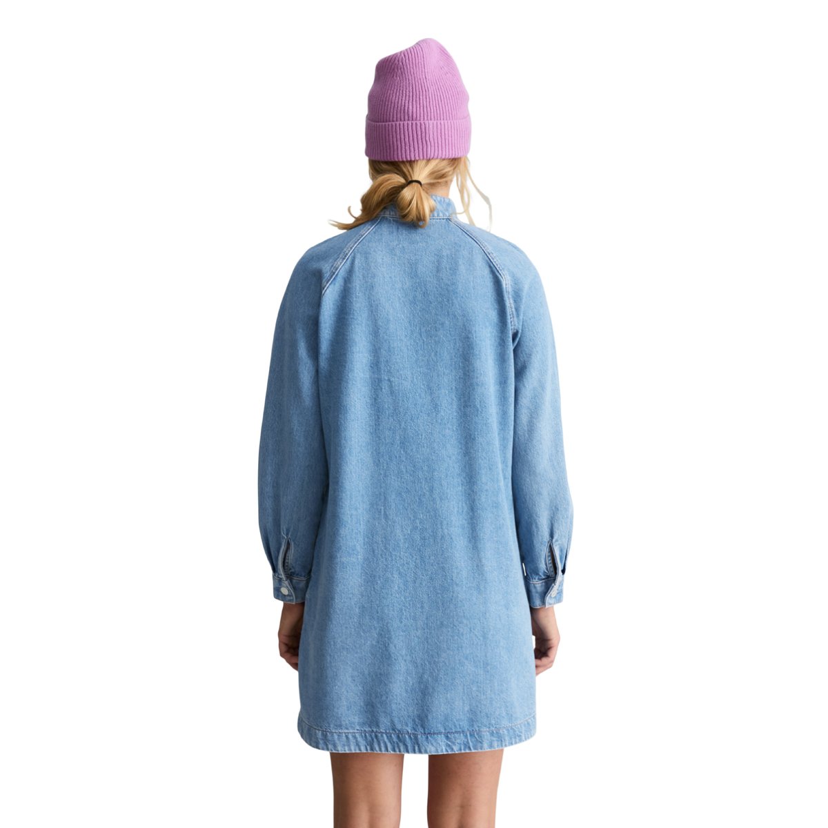 Robe en jean coupe trapèze en pur coton biologique bleu, MARC O’POLO DENIM