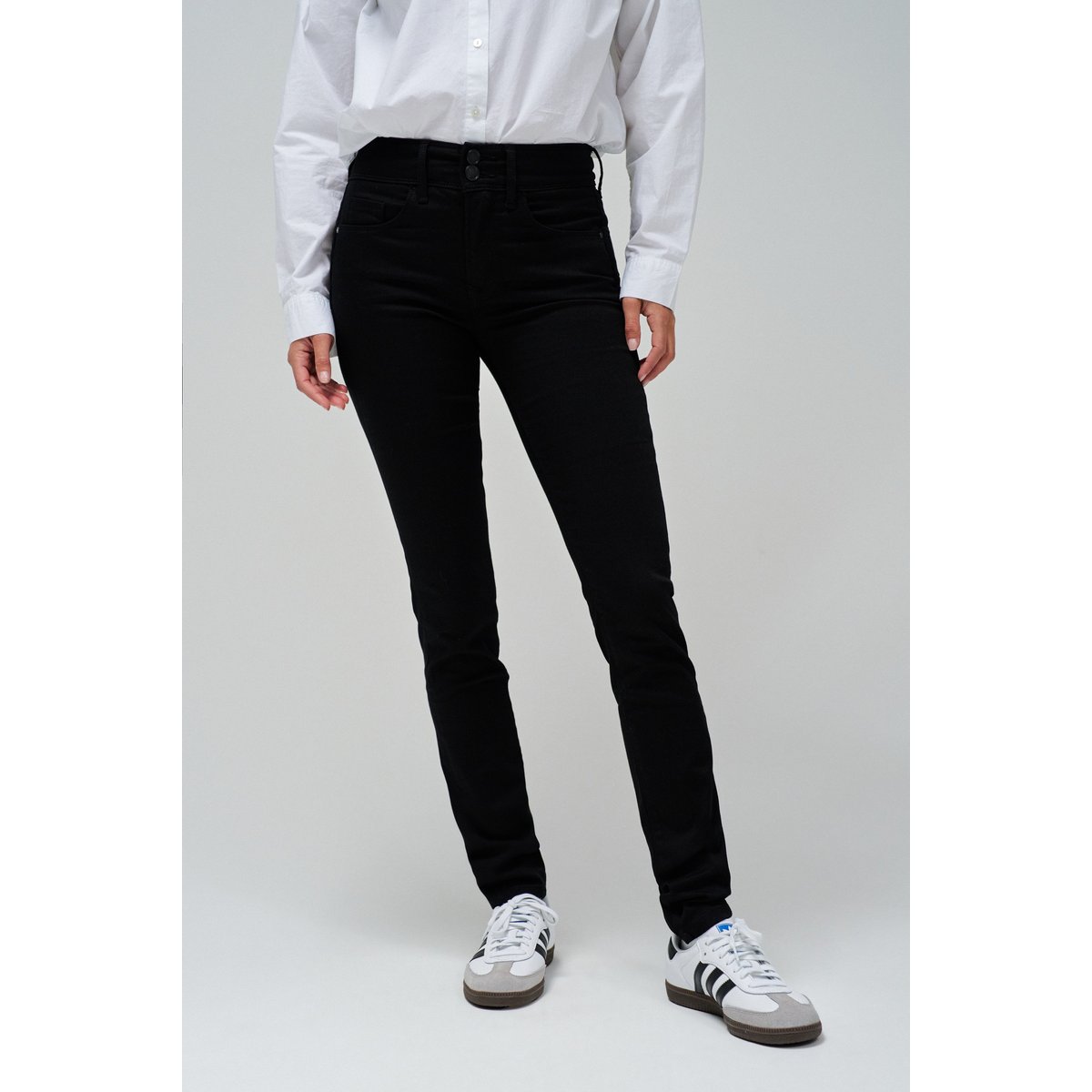 JEAN SECRET PUSH IN SKINNY noir, SALSA JEANS
