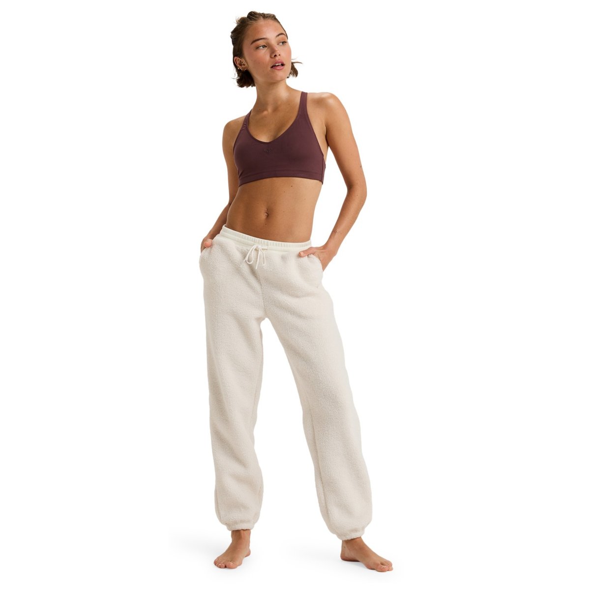 Pantalon de sport WAVES OF WARMTHS. blanc whisper white, ROXY