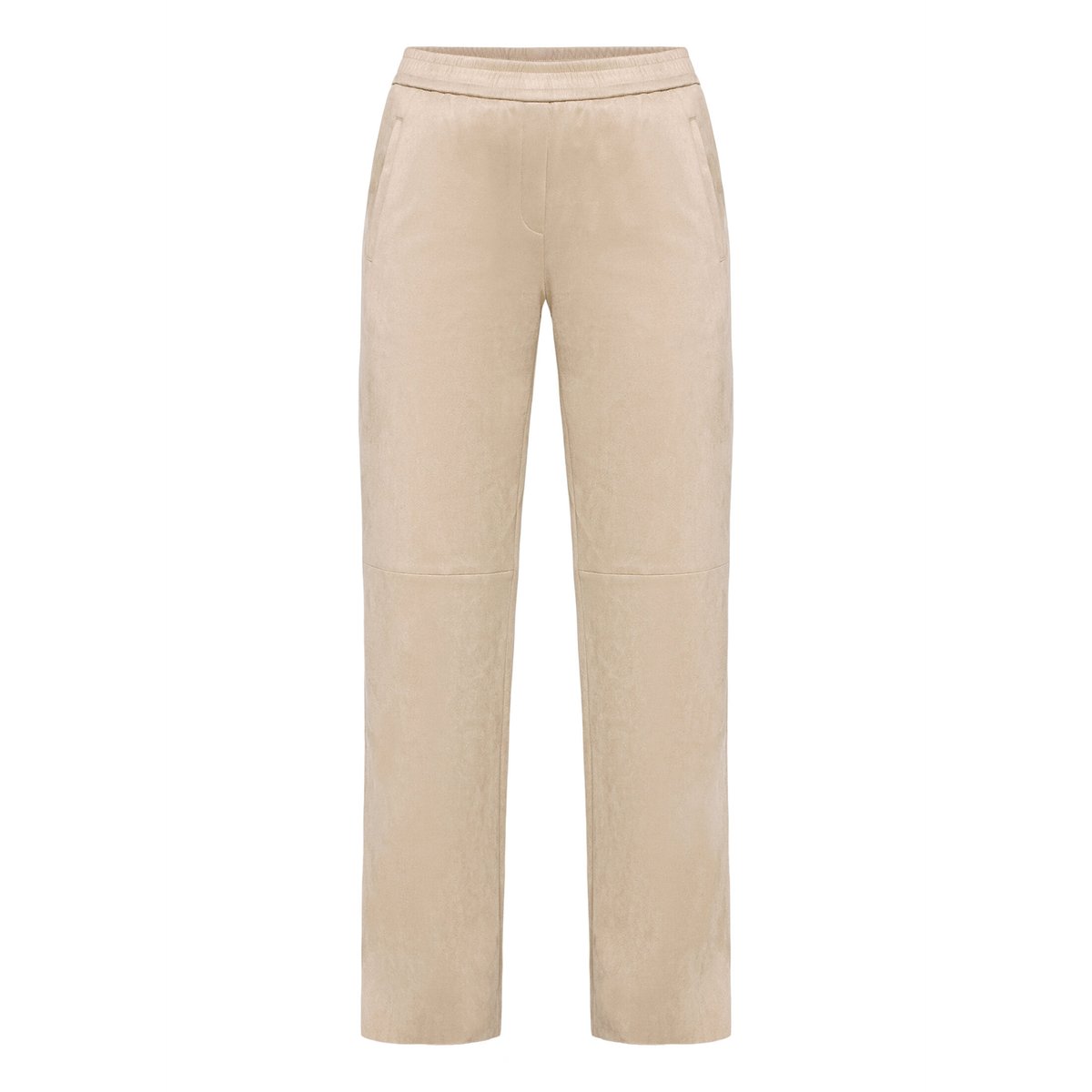 Pantalon à enfiler de coupe droite mocha meringue, BETTY & CO