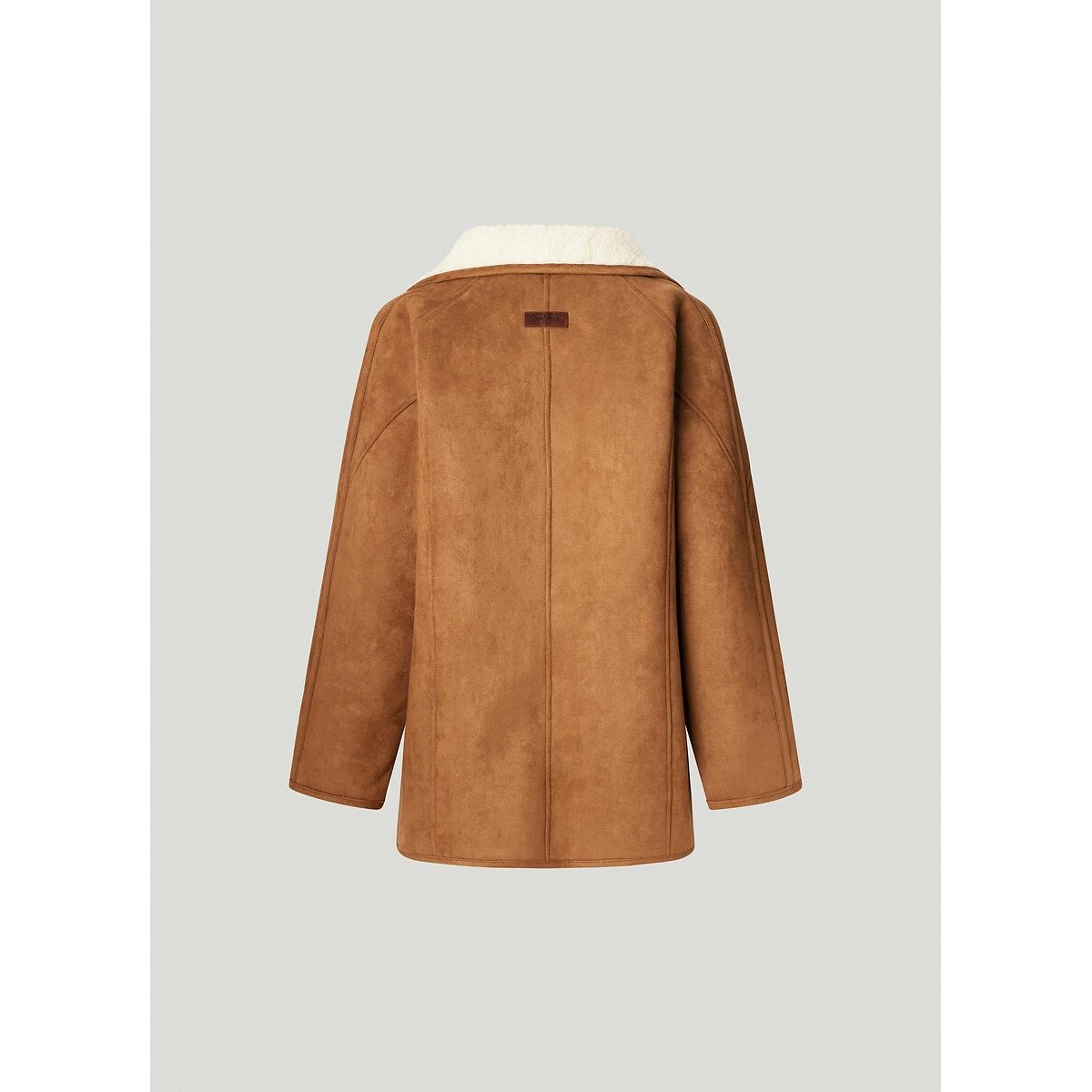 Teresa Sherpa Coat brown, PEPE JEANS