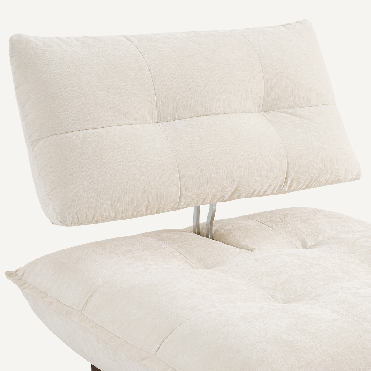 Chauffeuse modulable velours chenille, Kaori blanc, AM.PM