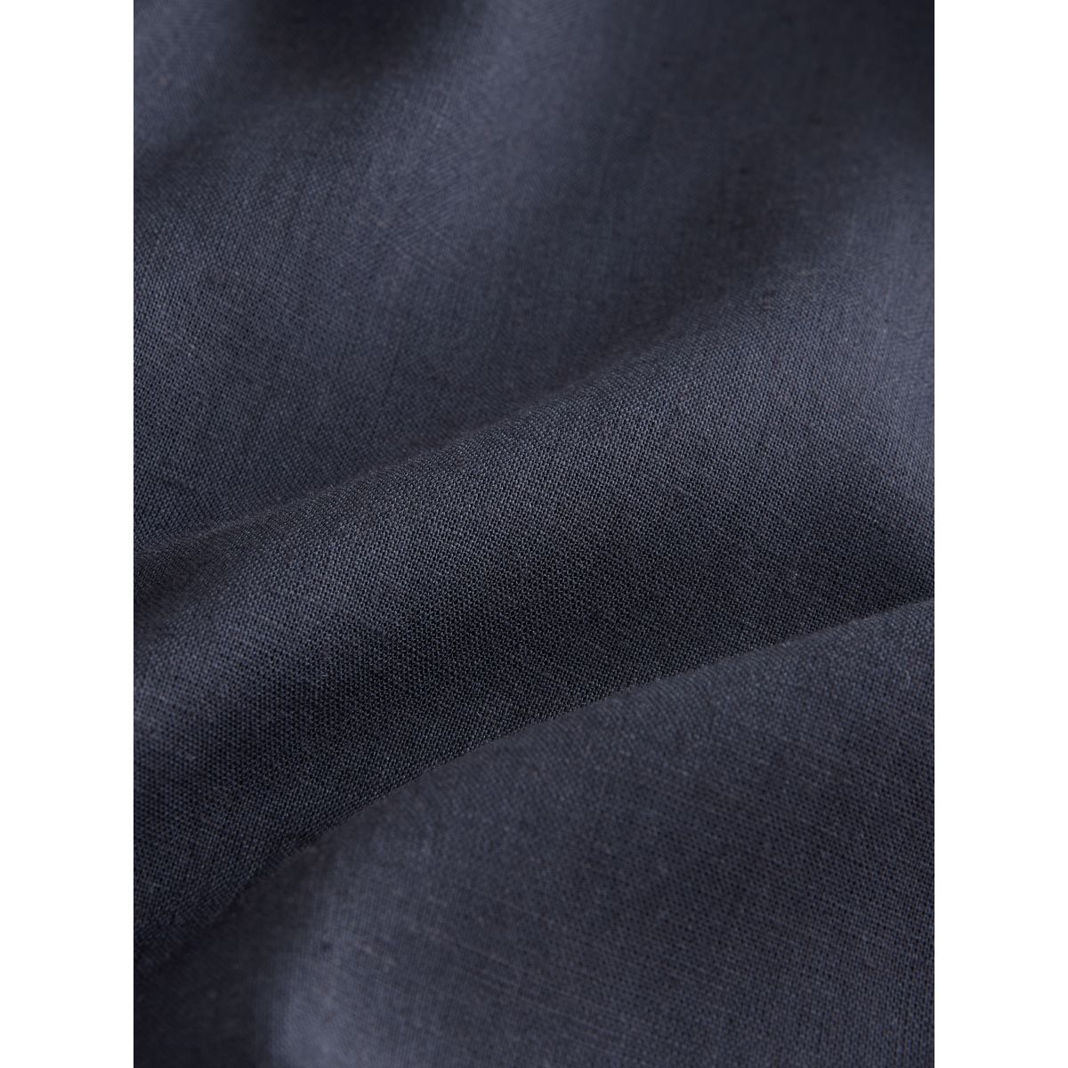 Pantalon large à enfiler en lin mélangé bleu marine, NEXT