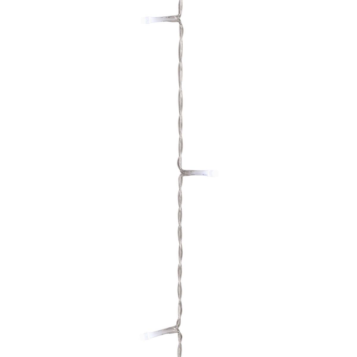 Rideau lumineux de façade d'extérieur 1,5 x 2 m 300 LED blanc chaud à effets avec minuteur sur secteur blanc froid, FEERIC LIGHTS & CHRISTMAS