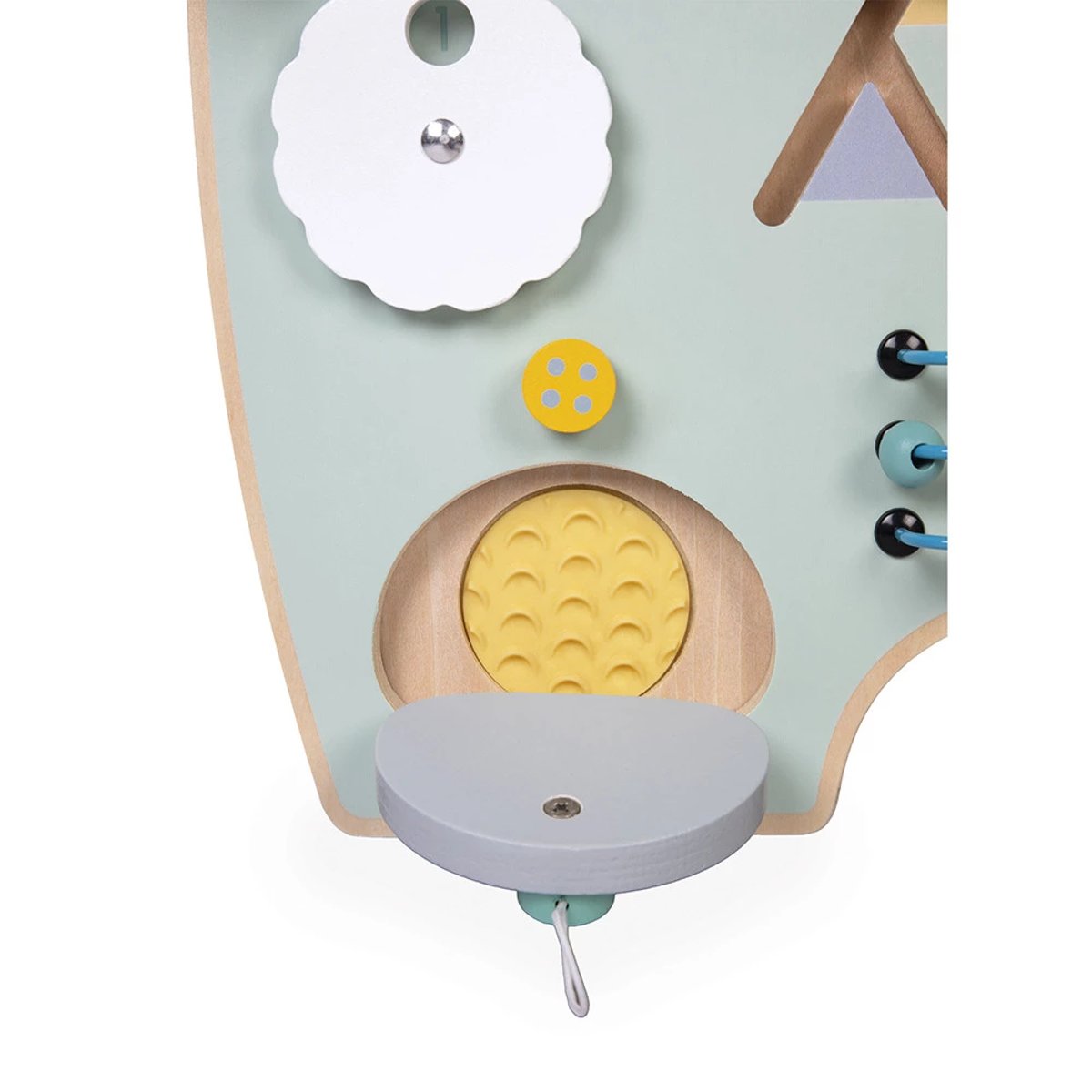 Panneau D'activités En Bois Busy Board Ourson blanc, JANOD