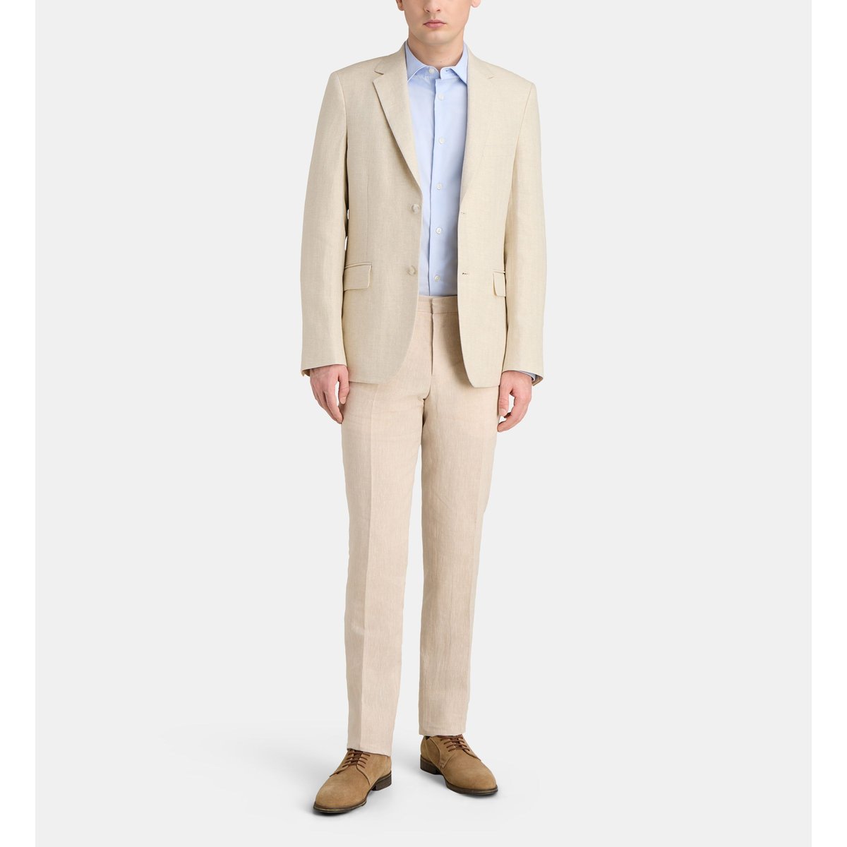 Veste de costume ari en lin crème, COMPTOIR GL