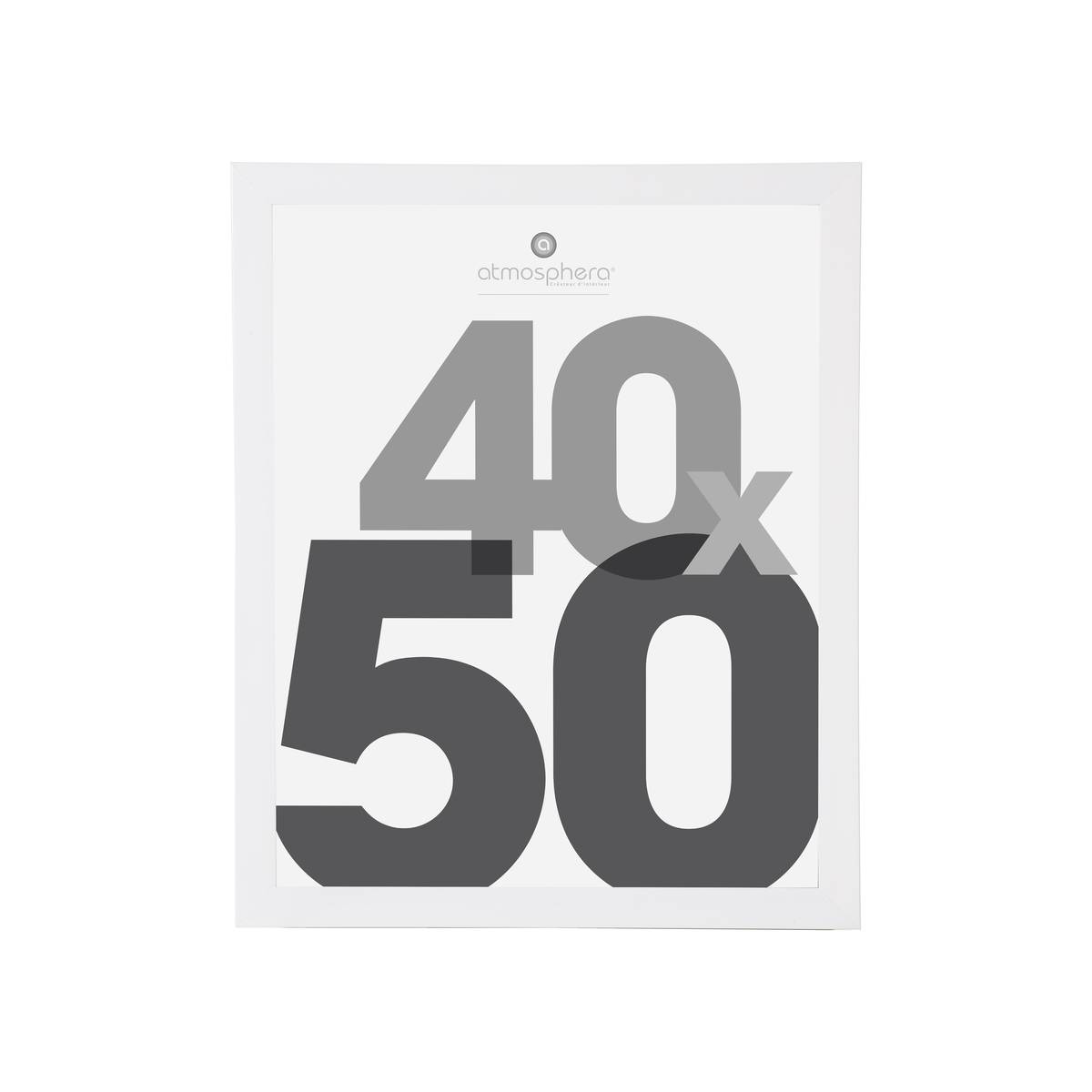 Cadre photo 40x50cm LISE blanc, ATMOSPHERA