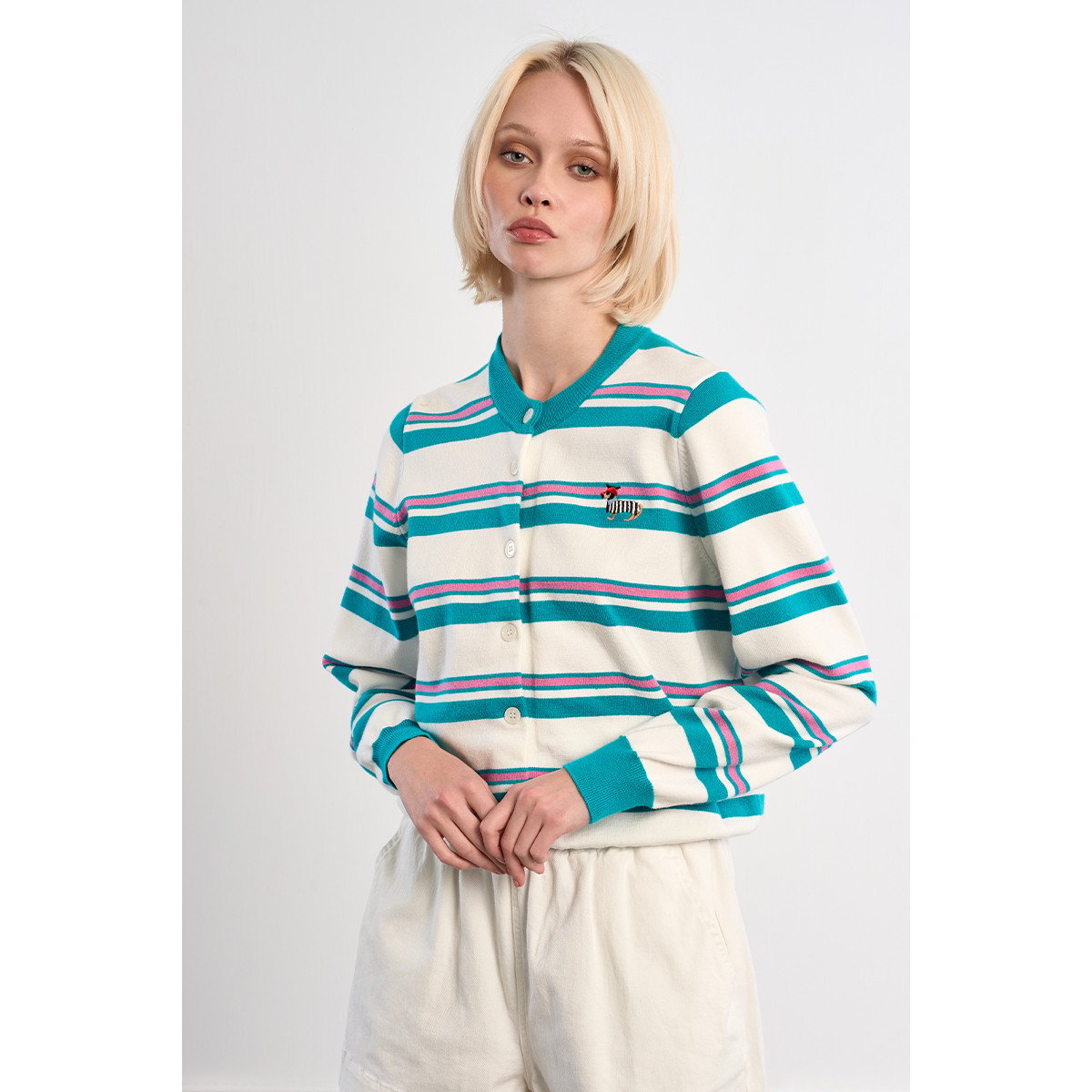 Gilet rayé Teckel mint, LILI SIDONIO