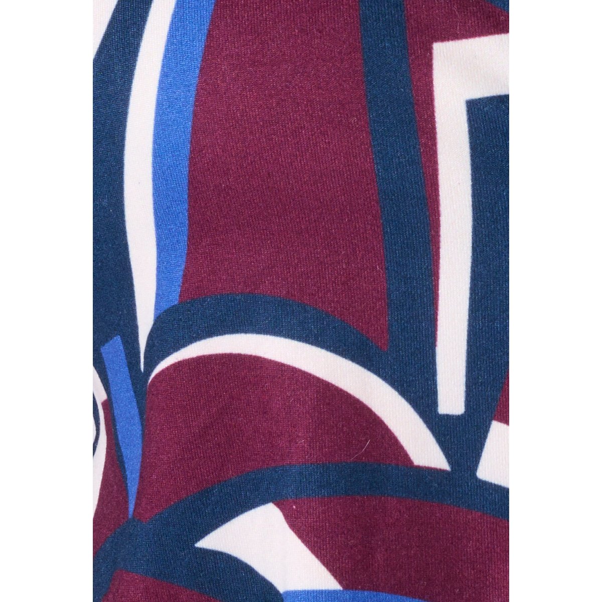 Robe en maille chaude rouge bordeaux graphique, DAMART