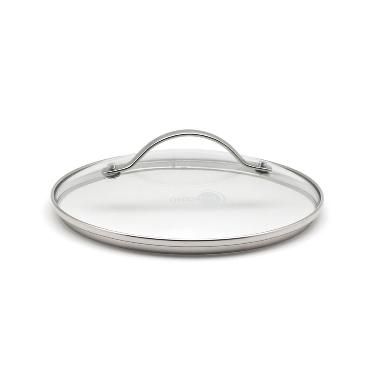 Couvercle 16 cm en verre bord inox transparent / cristal, GREENPAN