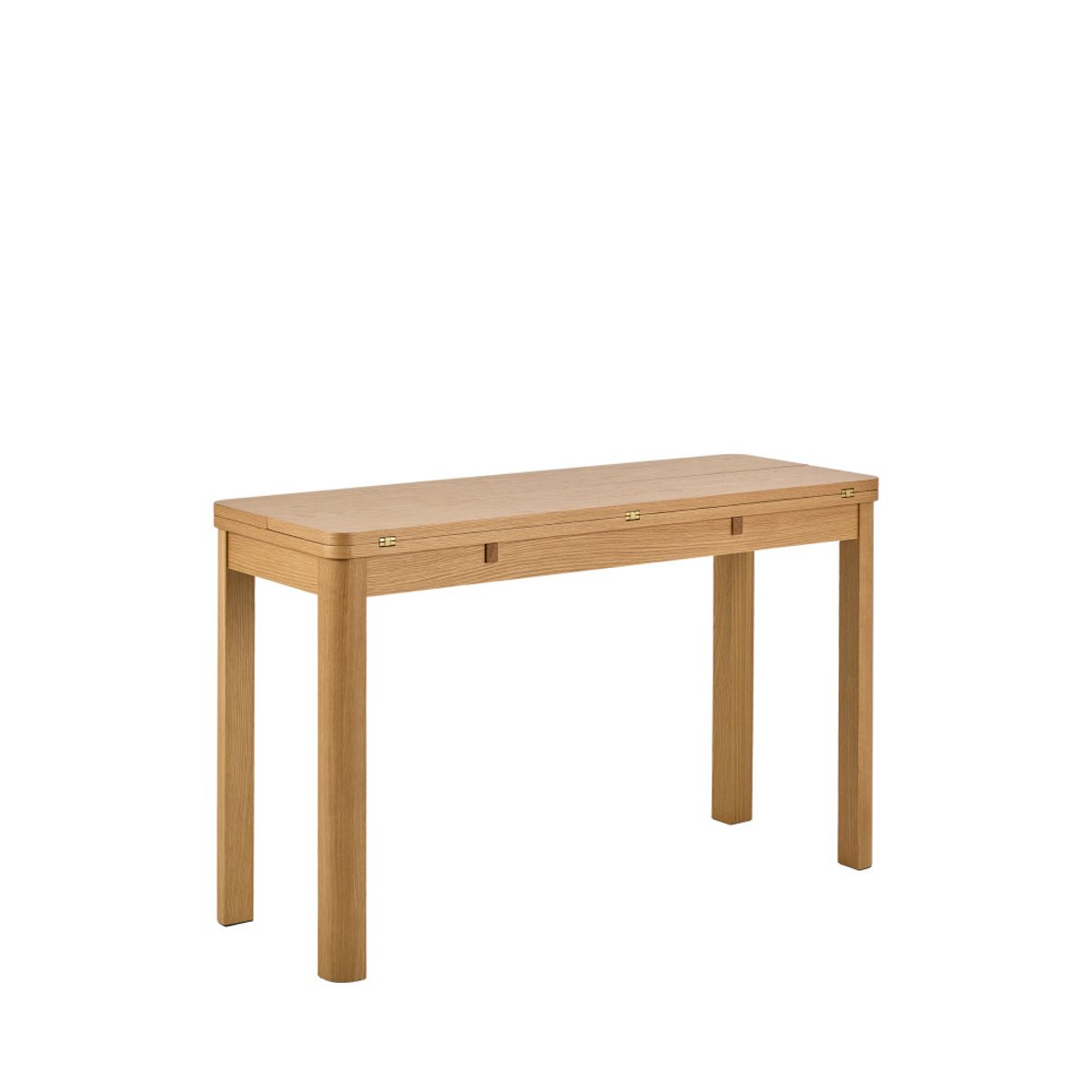 Table à manger extensible 2 à 4 personnes en bois 120x45-90cm - FIKA bois clair, DRAWER