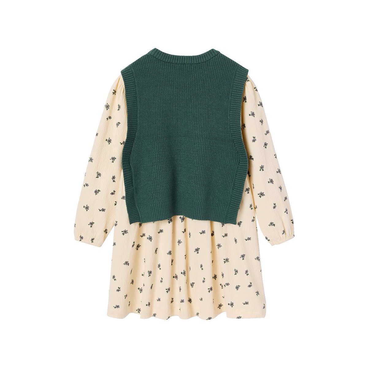 Ensemble robe vert, VERTBAUDET